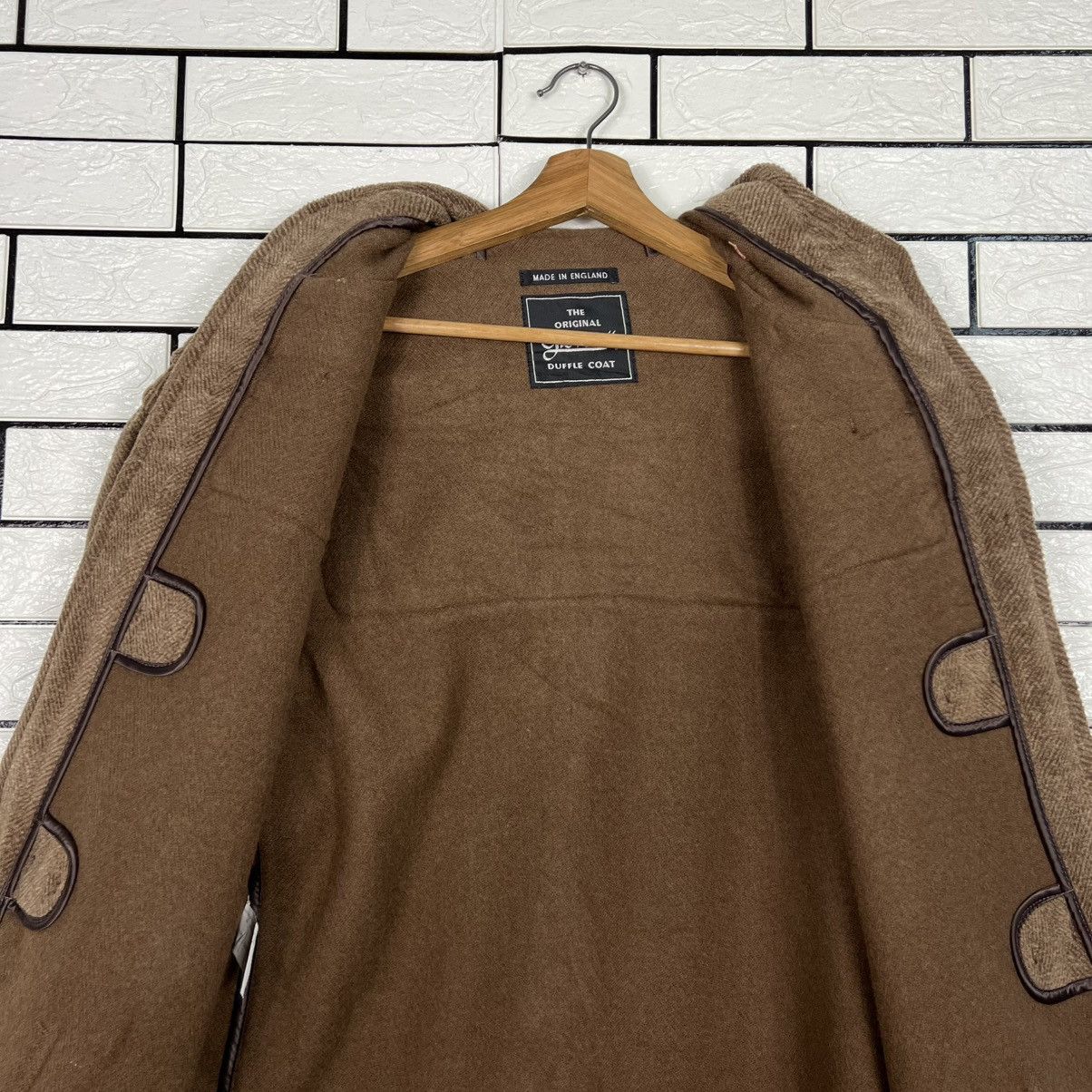 Gloverall Vintage GLOVERALL Herringbone Pattern Duffle Coat #4087-C186 Size US M / EU 48-50 / 2 - 14 Thumbnail