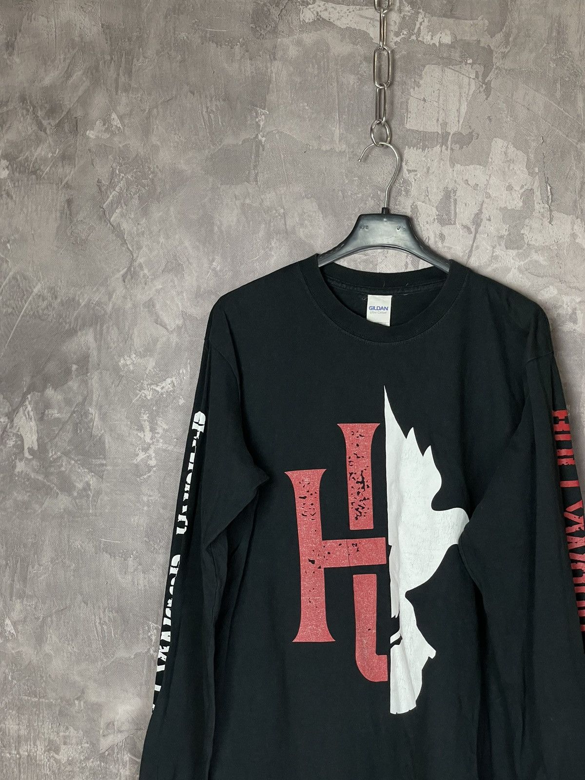 Band Tees × Vintage VINTAGE Y2K HOLLYWOOD UNDEAD LONG SLEEVE TEE Size US M / EU 48-50 / 2 - 3 Thumbnail