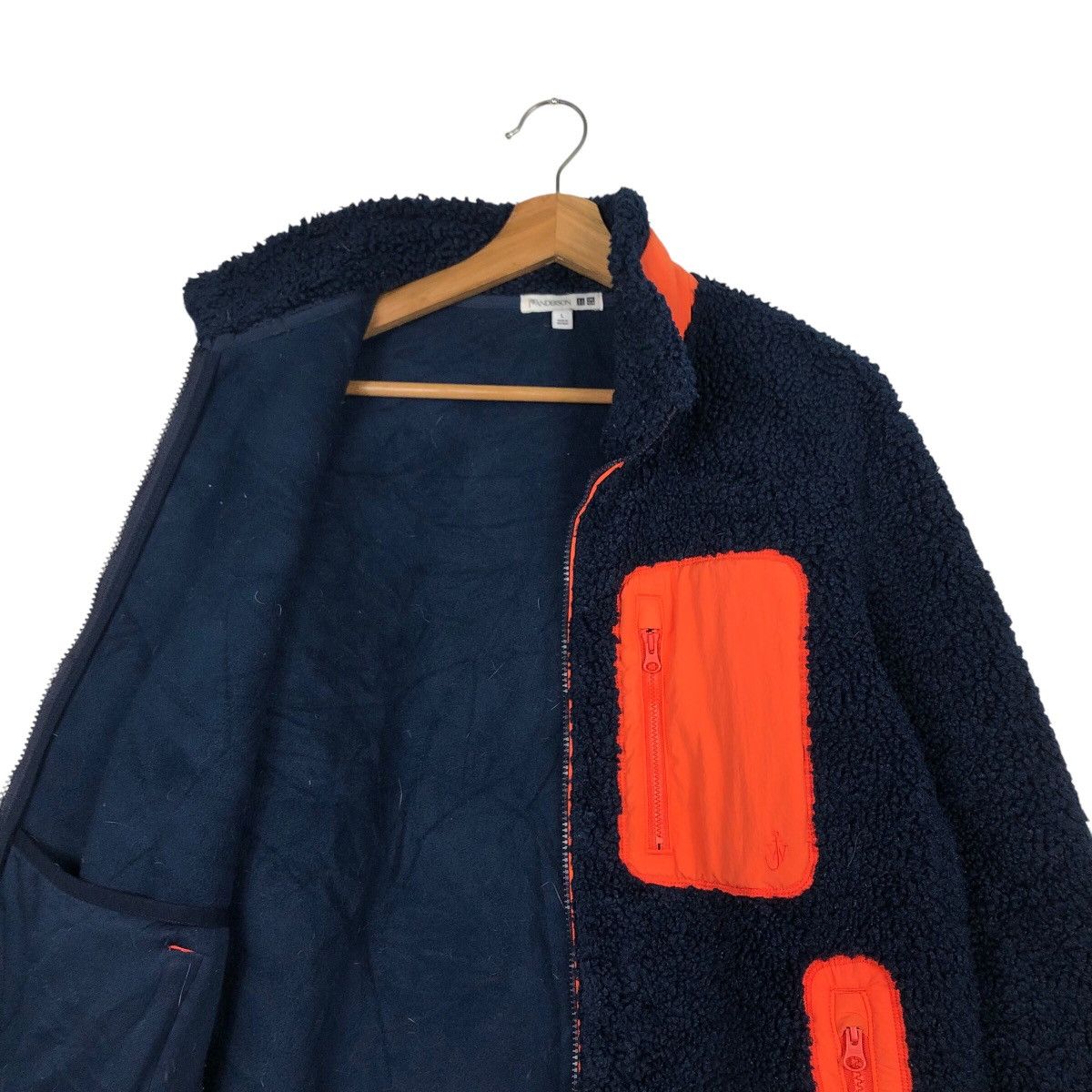 Japanese Brand 📌Vintage Zipper Fleece Jacket Uniqlo J.W.Anderson Size US L / EU 52-54 / 3 - 13 Thumbnail