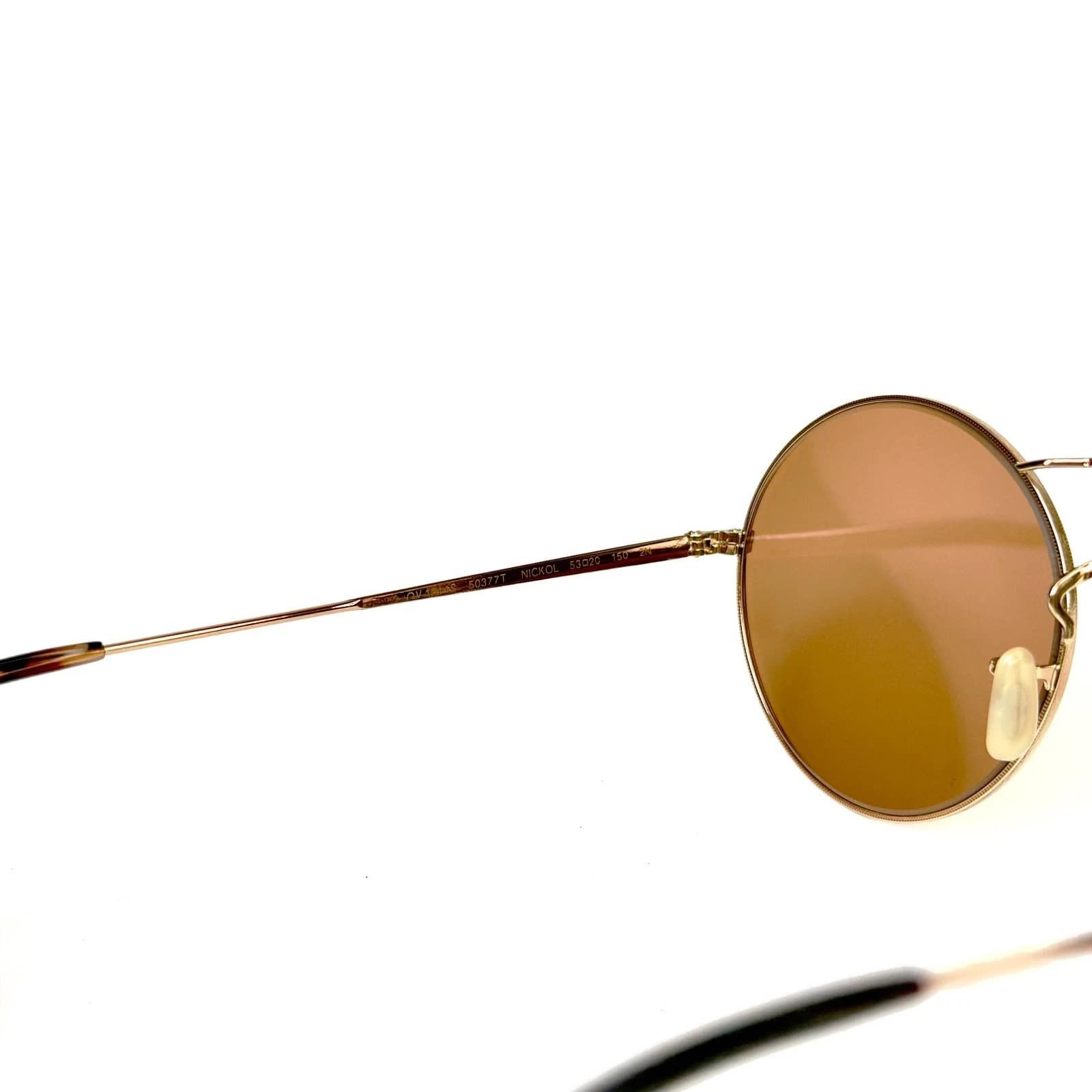 Oliver Peoples OLIVER PEOPLES 1214 NICKOL OV1214S Rose Round Sunglass Size ONE SIZE - 6 Thumbnail
