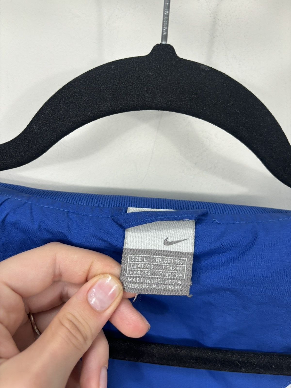 Nike Vintage Nike Y2K Blue Retro Hype Full Zip Track Jacket Size US L / EU 52-54 / 3 - 10 Thumbnail