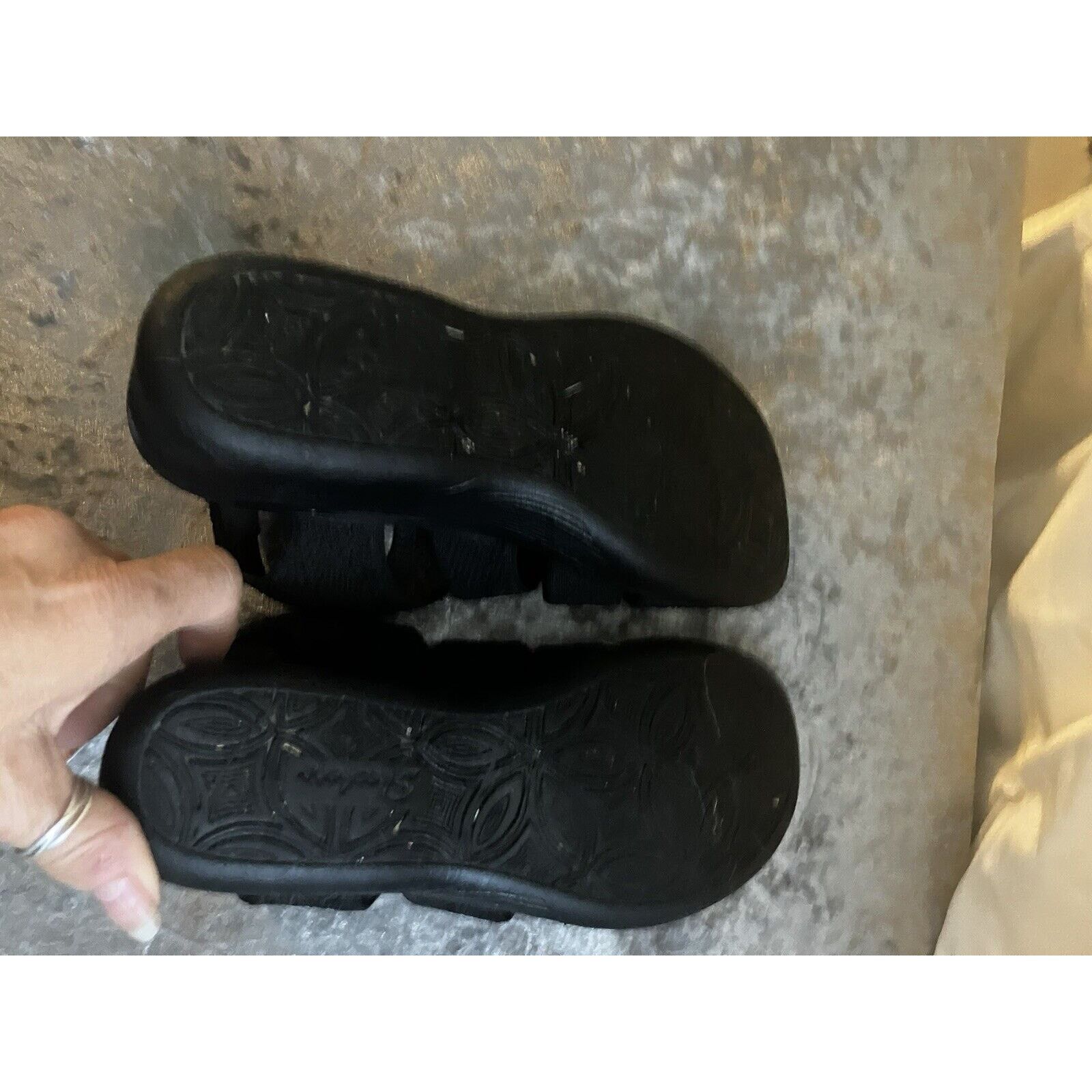 SKECHERS Skechers wedge sandles shoes black size 6.5 6 1/2 Size US 6.5 / IT 36.5 - 5 Thumbnail