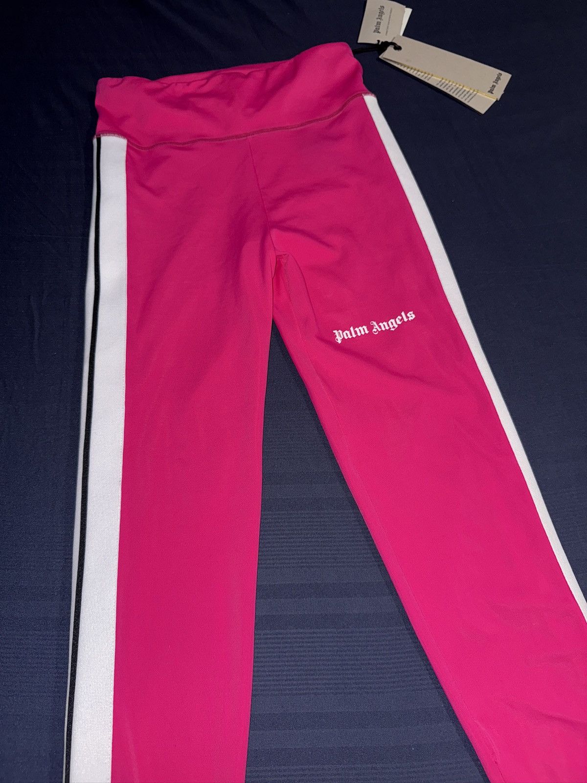 Palm Angels Palm Angels logo-print long leggings S Size 30" / US 8 / IT 44 - 3 Thumbnail