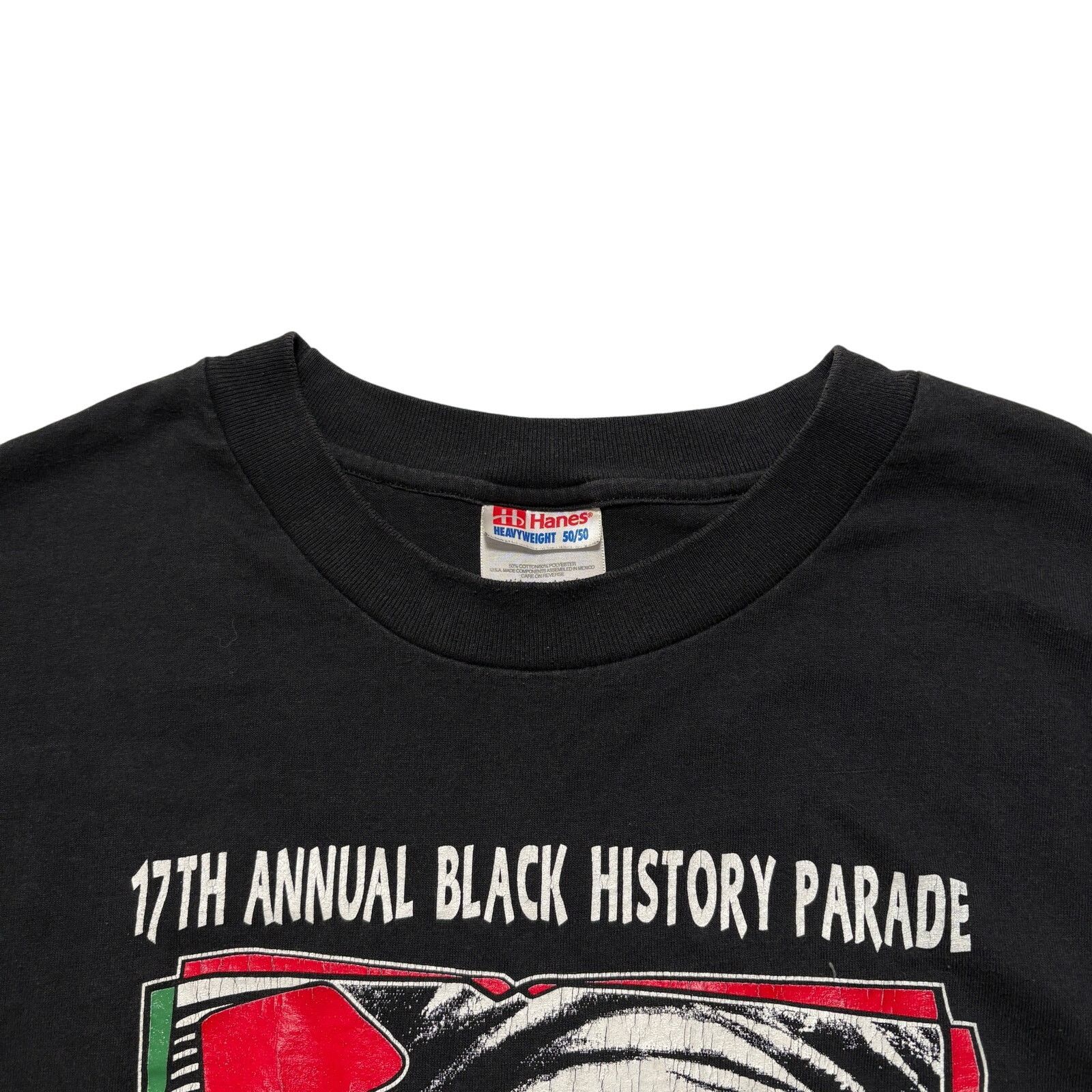 Hanes VTG 90s Black History Parade Black Graphic T-Shirt XXL Size US S / EU 44-46 / 1 - 3 Thumbnail