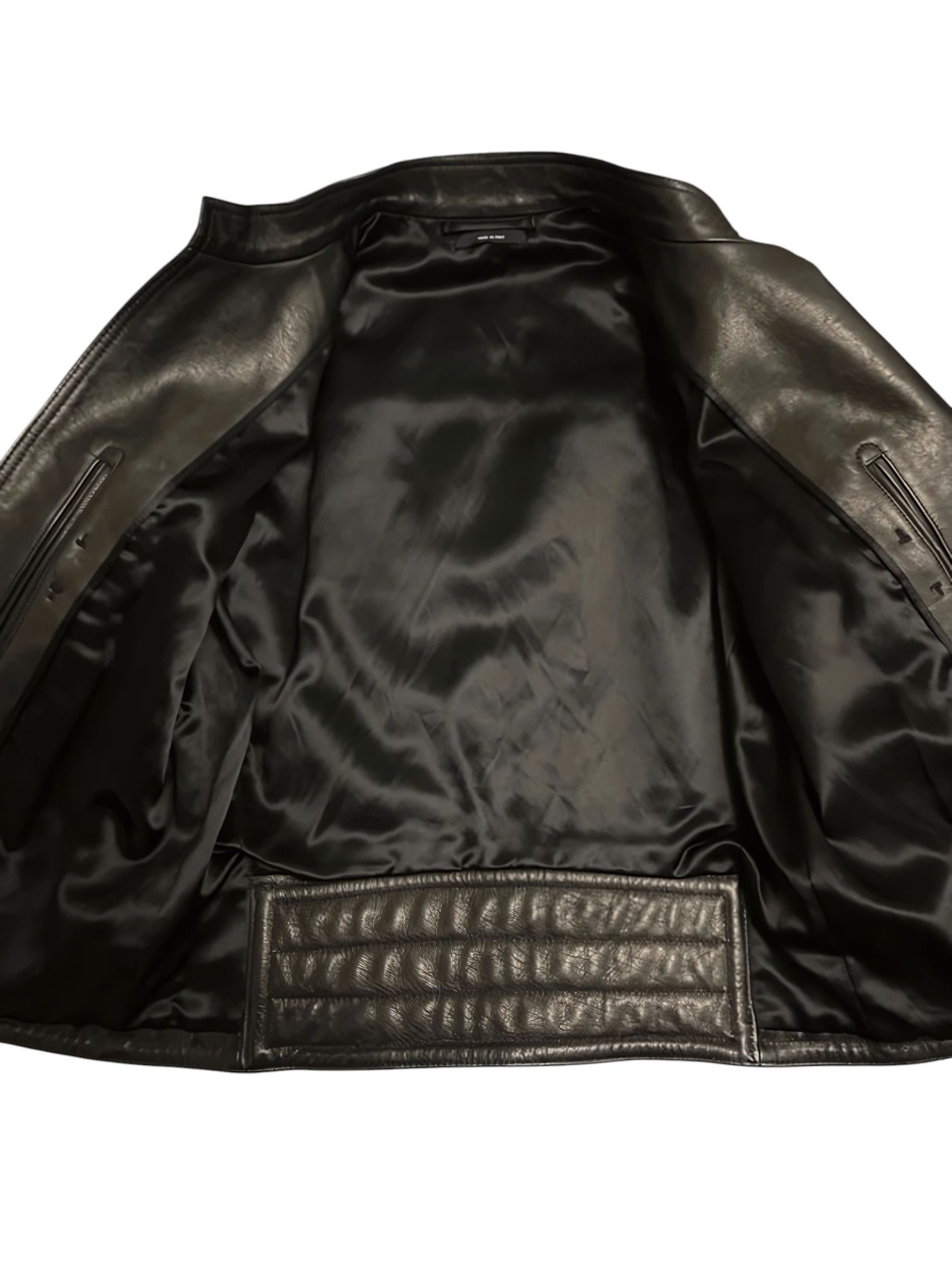Tom Ford LEATHER BIKER BOMBER JACKET Size US M / EU 48-50 / 2 - 5 Thumbnail