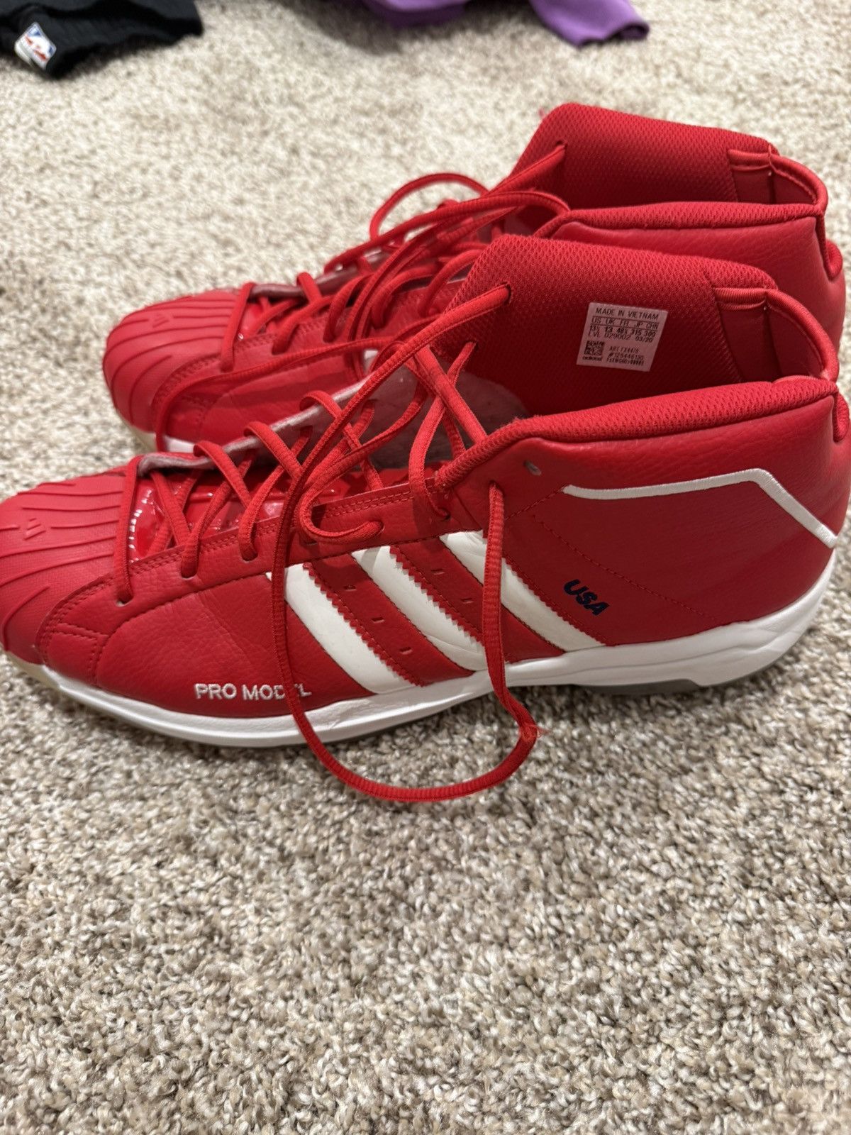 Adidas ADIDAS Pro model ‘USA’ Size US 13 / EU 46 - 3 Thumbnail