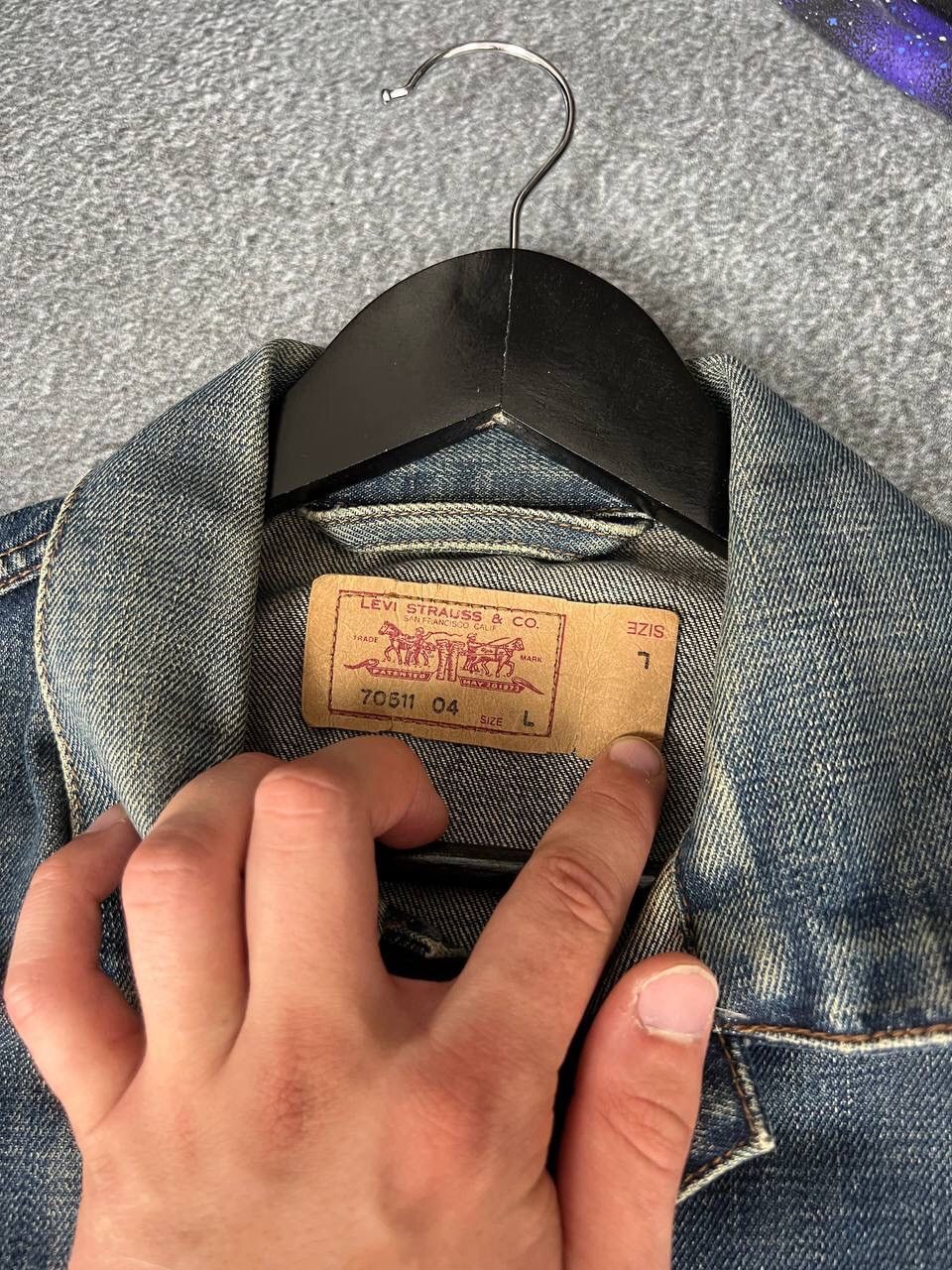 Levi's Levis Early 90s Vintage Heavy Denim Button Jacket Size US L / EU 52-54 / 3 - 7 Thumbnail