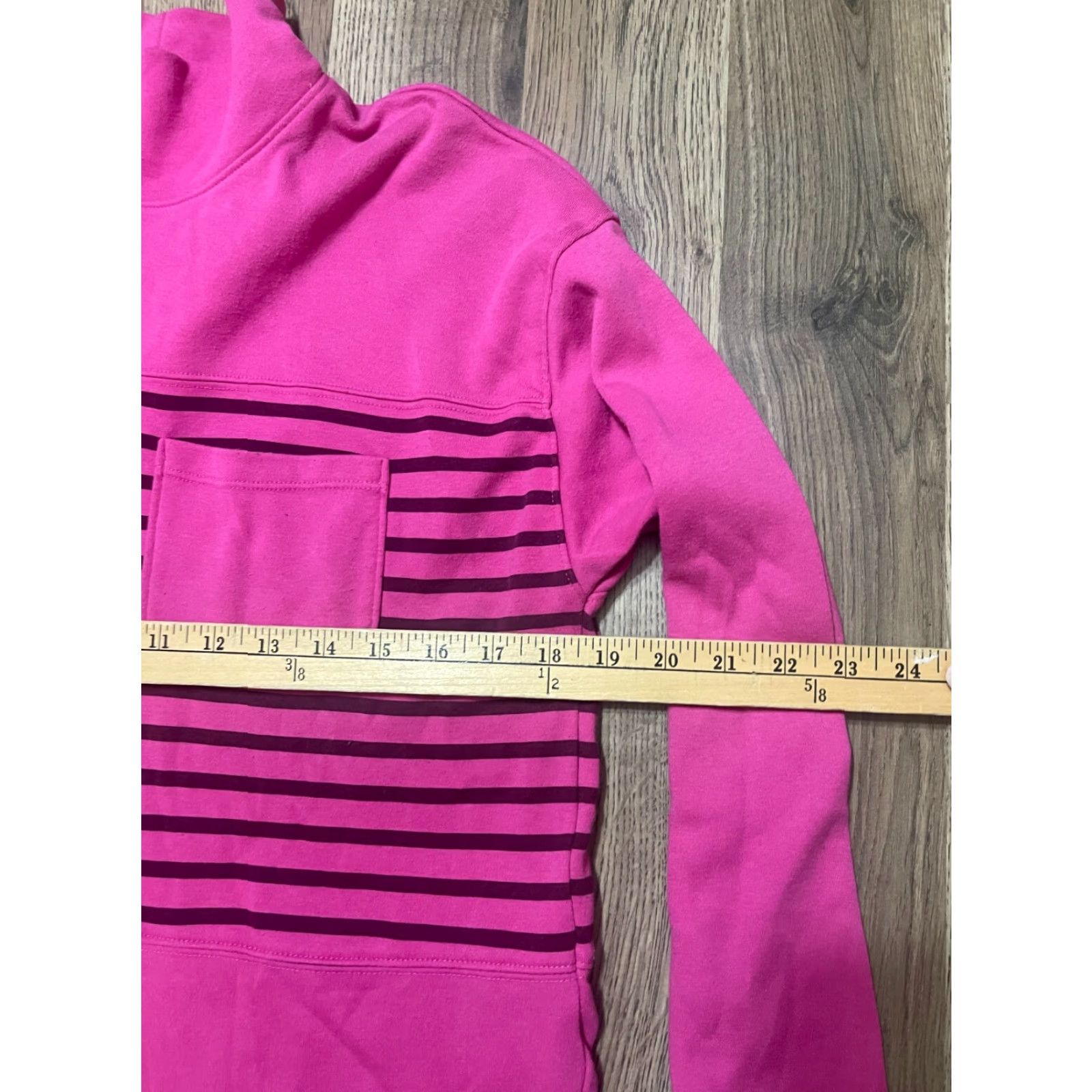 Croft & Barrow Croft & Barrow Shirt Womens Size Small Turtleneck Long Sleeve Pink Brown Striped Casual Modern Fall Spring Summer Size S / US 4 / IT 40 - 5 Thumbnail