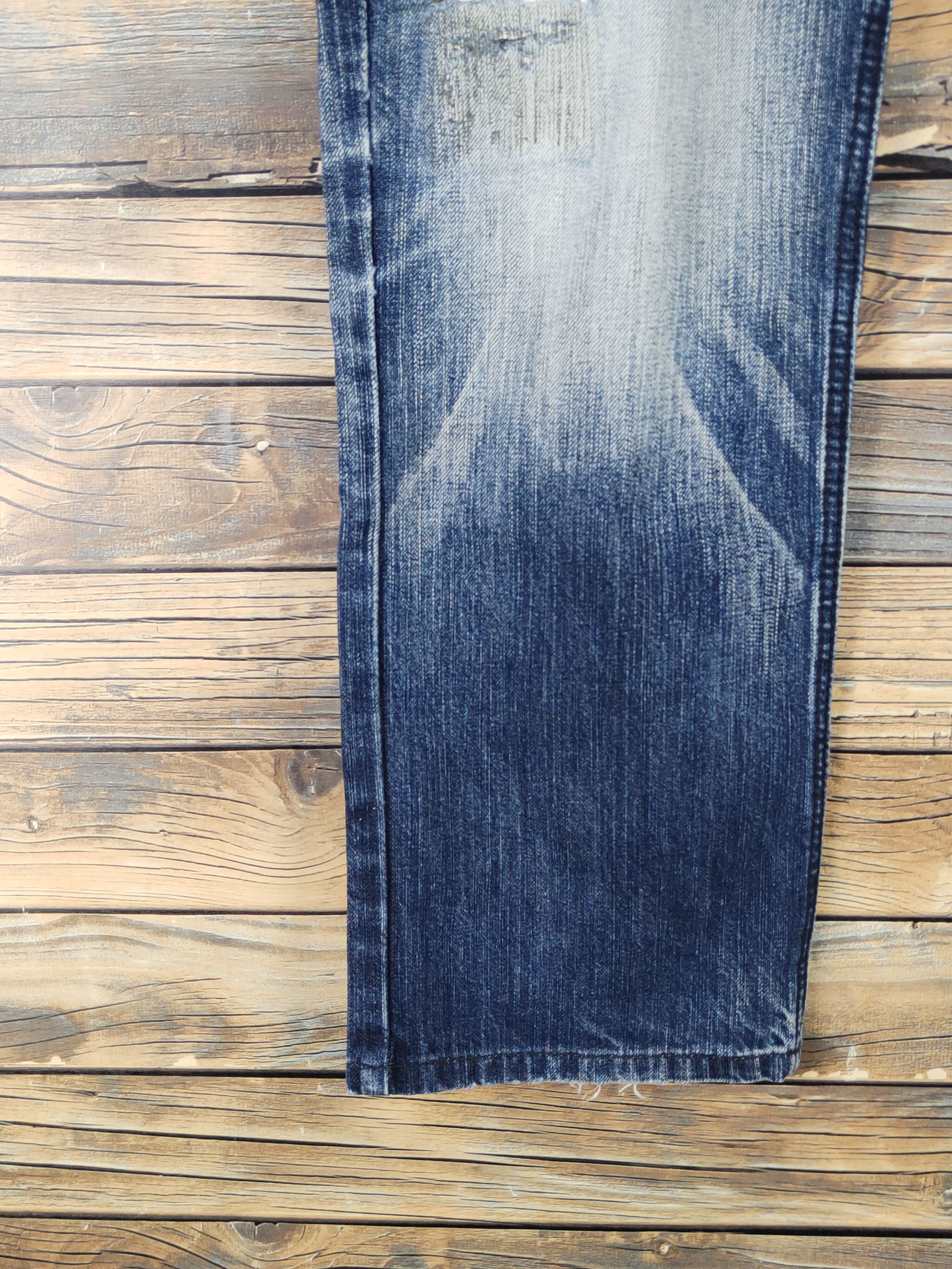 Edwin Edwin Dark Blue Distressed Ripped Jeans #W1568 Size US 30 / EU 46 - 5 Thumbnail