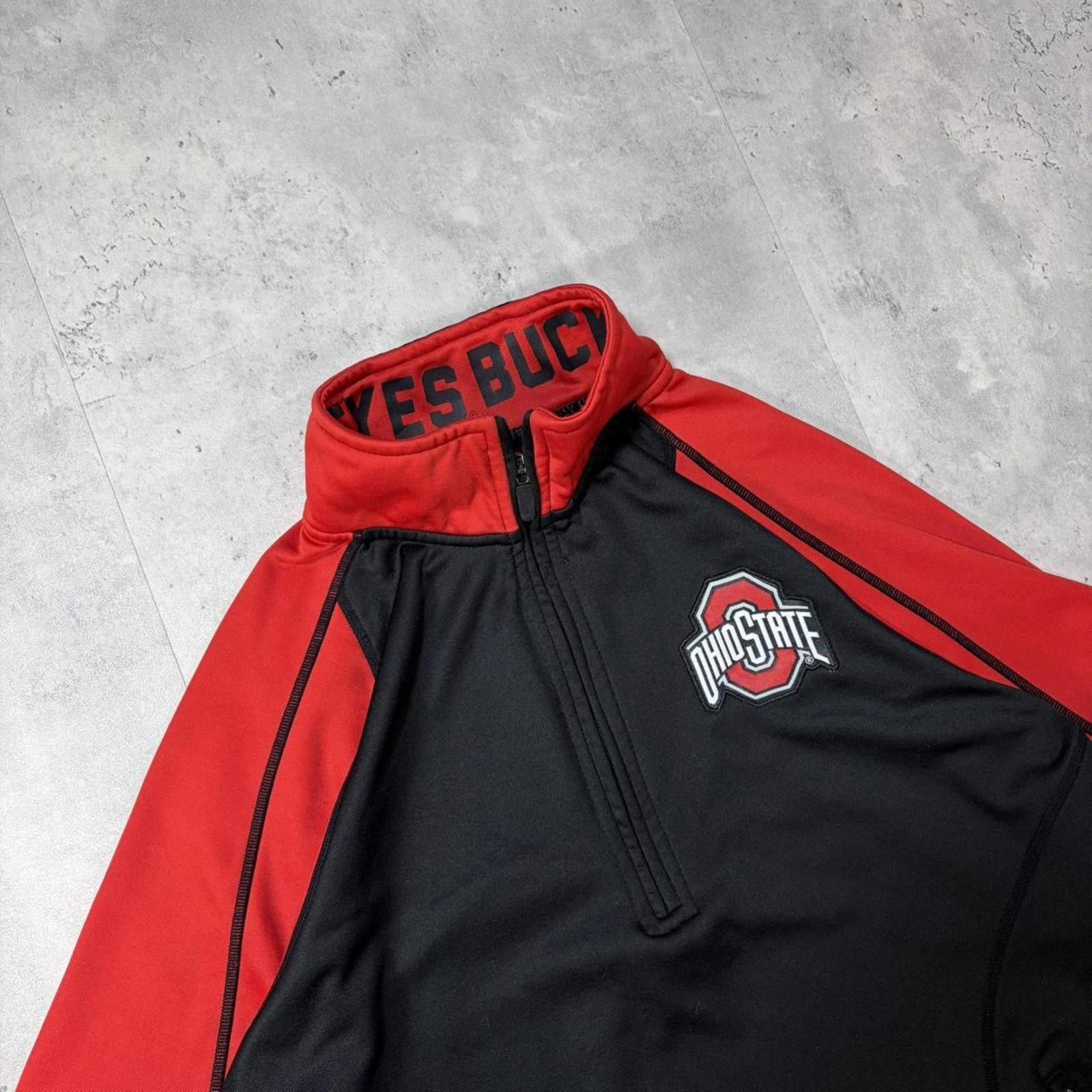 Other Y2K Black Ohio State Buckeyes Dri Fit Quarter Zip Sweater Size US S / EU 44-46 / 1 - 5 Thumbnail