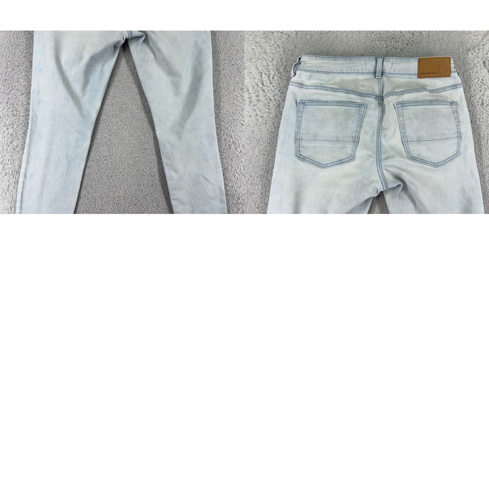 Pacsun Pacsun Jeans Womens 29 Blue Denim Distressed Skinny Stacked 30L Mid Rise 5-Pocket Classic Comfort Beachwear? Size 29" - 10 Thumbnail