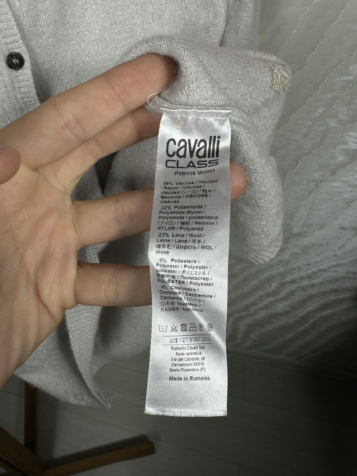 Cavalli Class Cavalli Class Knitted Cardigan Size XL / US 12-14 / IT 48-50 - 12 Thumbnail