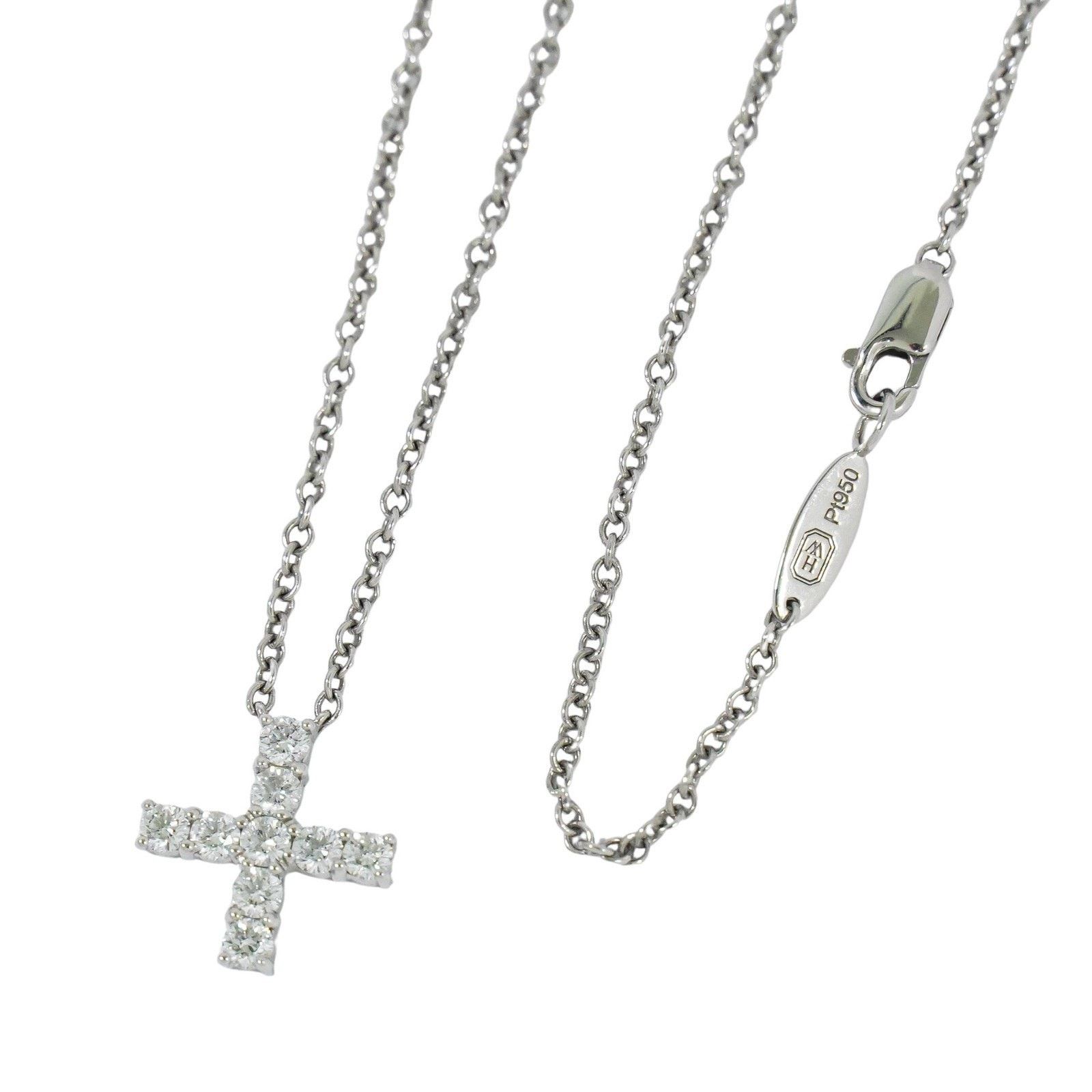 Harry Winston Harry Winston Platinum Cross With Diamonds Pendant Necklace Size ONE SIZE - 2 Thumbnail
