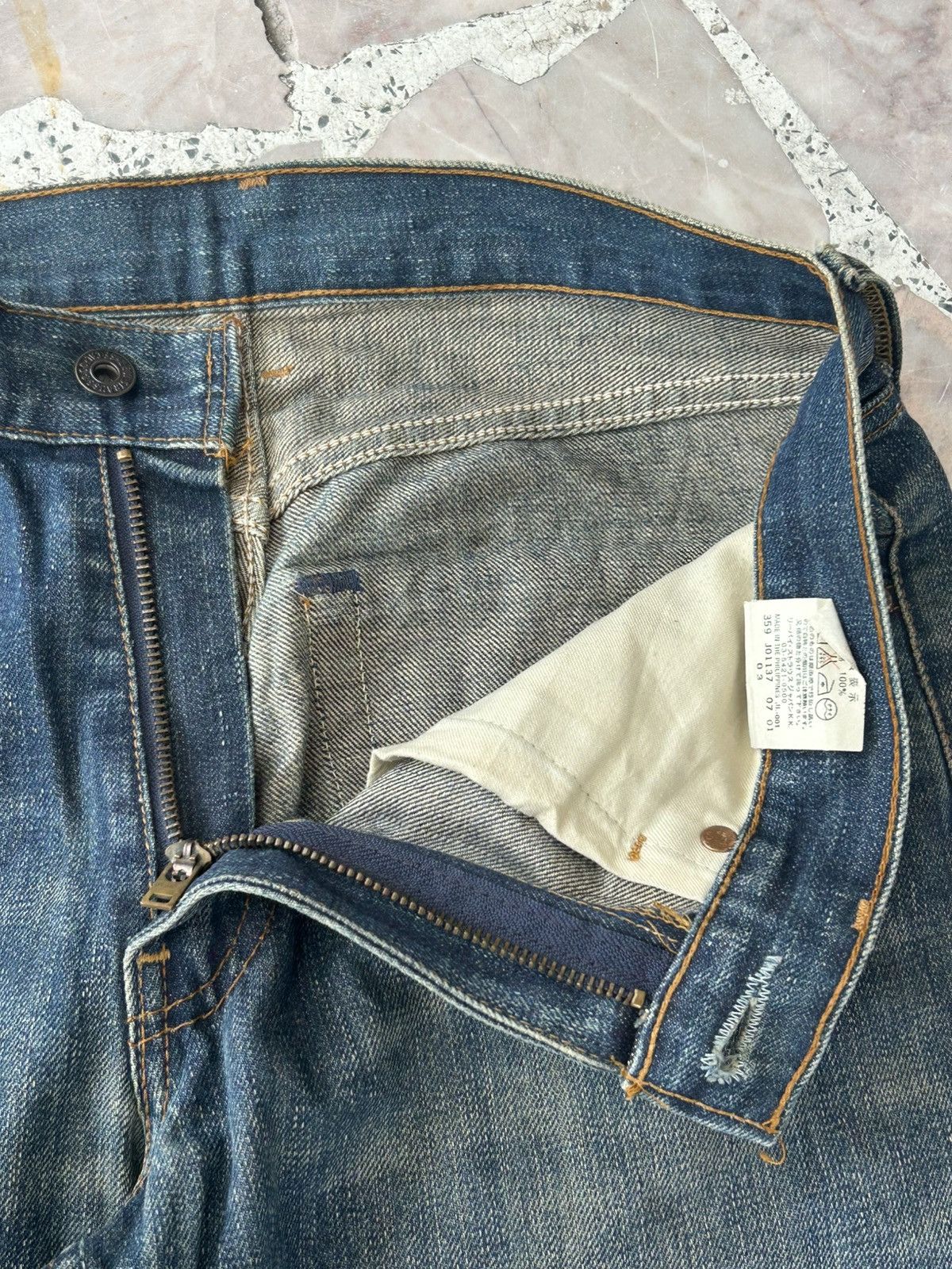 Levi's Levis Vintage 502 Japan Redtab Ripped Denim Size US 30 / EU 46 - 7 Thumbnail
