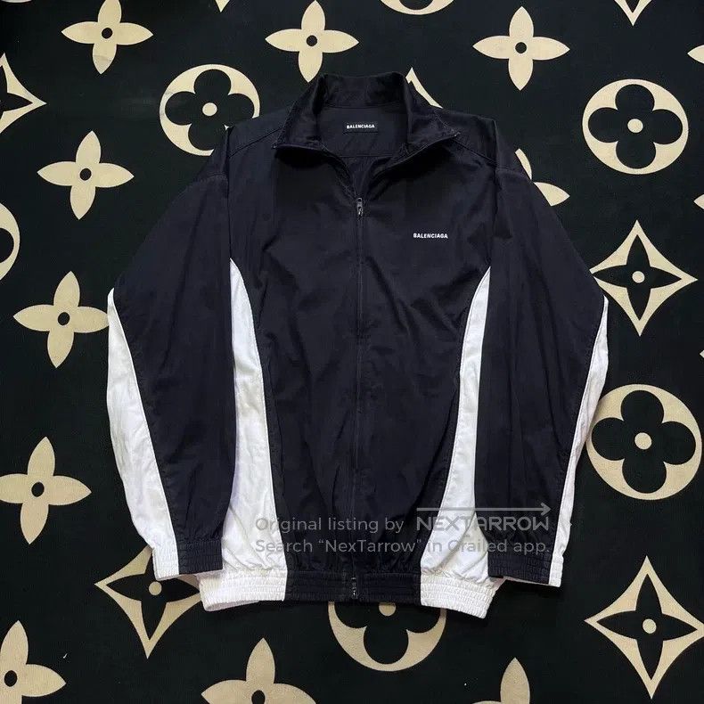 Balenciaga Balenciaga Embroidered Logo Color Blocked School Jacket Size US S / EU 44-46 / 1 - 1 Thumbnail