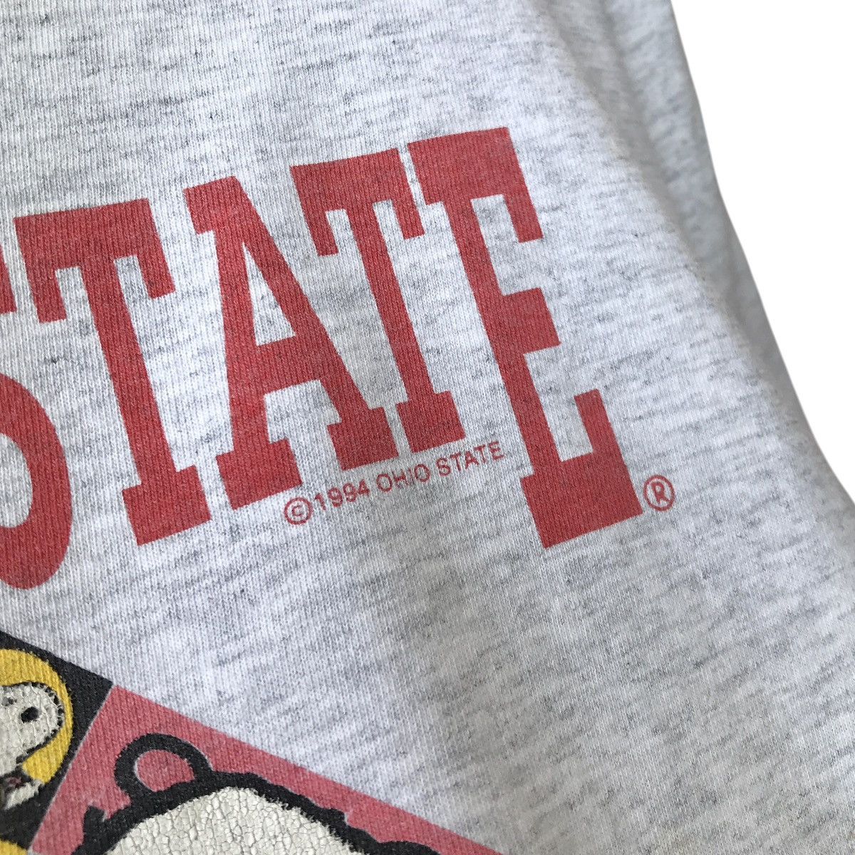 Peanuts × Velva Sheen × Vintage Snoopy Peanuts Ohio State Uni. Vintage 1994 Unisex Kids Tee Size US L / EU 52-54 / 3 - 4 Thumbnail