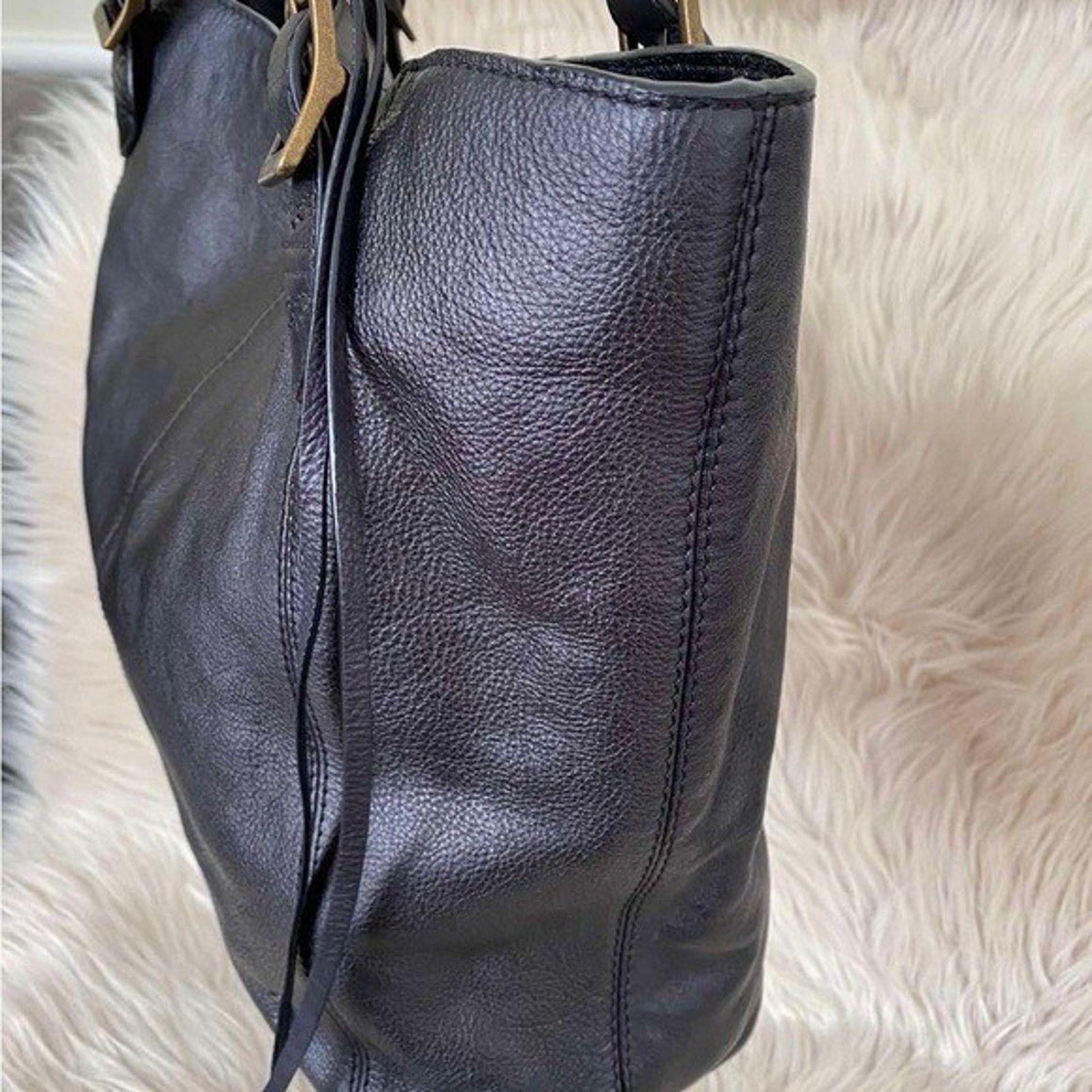 Frye Frye large Melissa gray shoulder bag large tote A000497 Size ONE SIZE - 7 Thumbnail