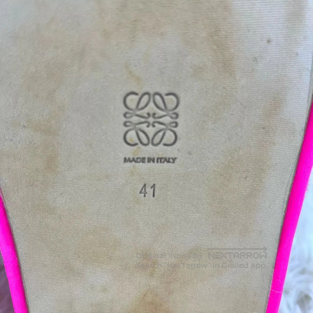 Loewe LOEWE Fleece Flat Slippers Pink. Size US 9.5 / IT 39.5 - 8 Thumbnail