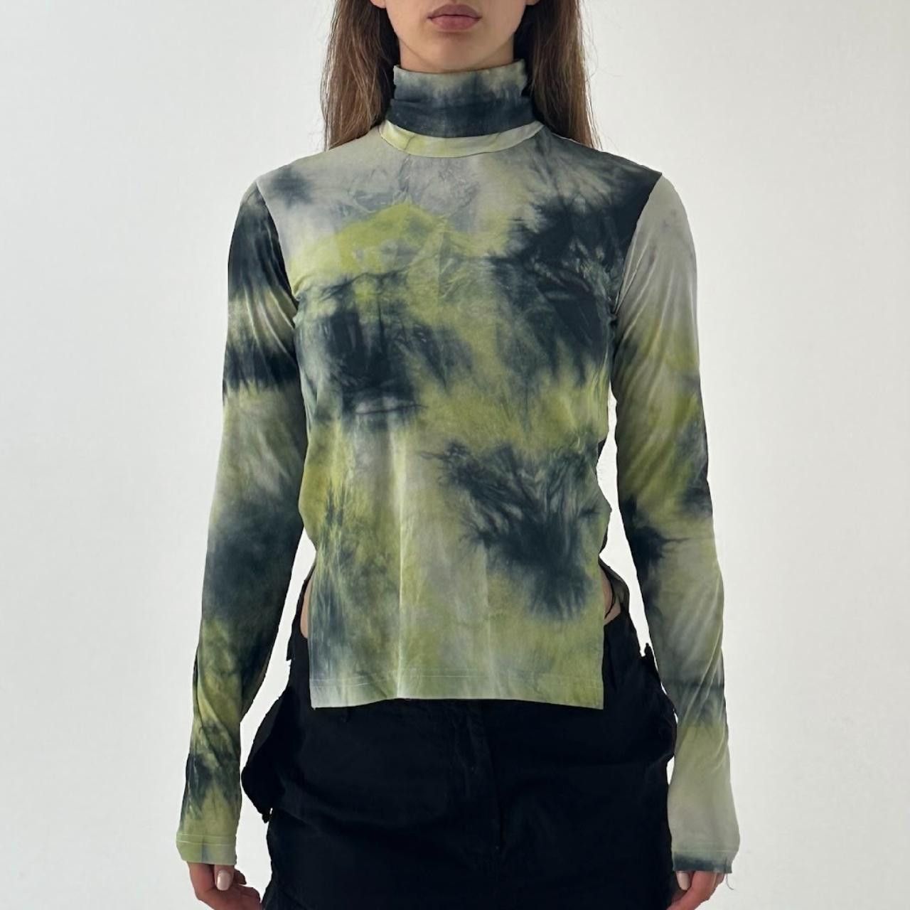 Song For The Mute Song For The Mute Tie Dye TurtleNeck Long Sleeve Top Size S / US 4 / IT 40 - 1 Thumbnail