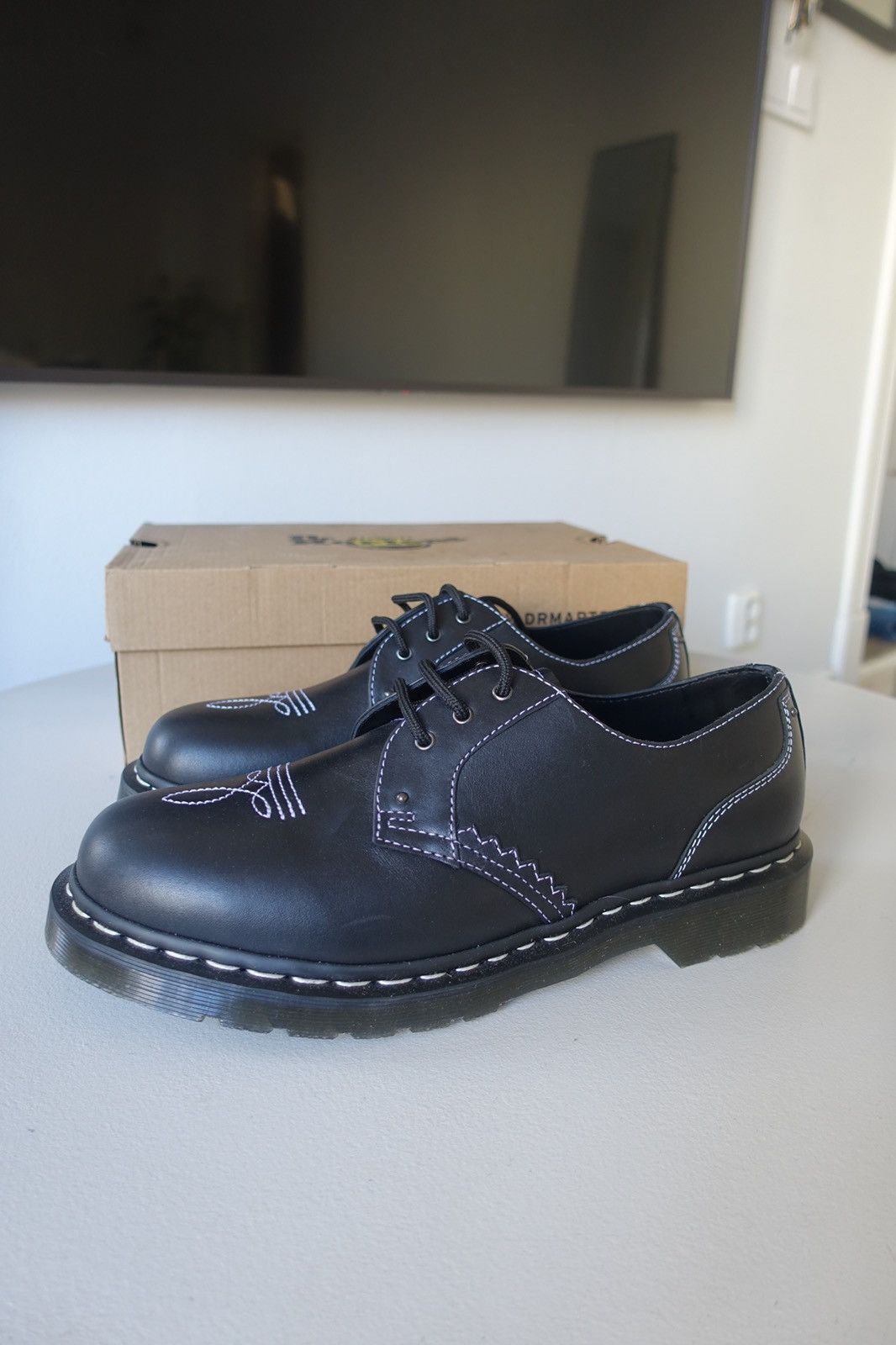 image of Dr Martens - 1460 Ga Black Shoes, Men's (Size 10)
