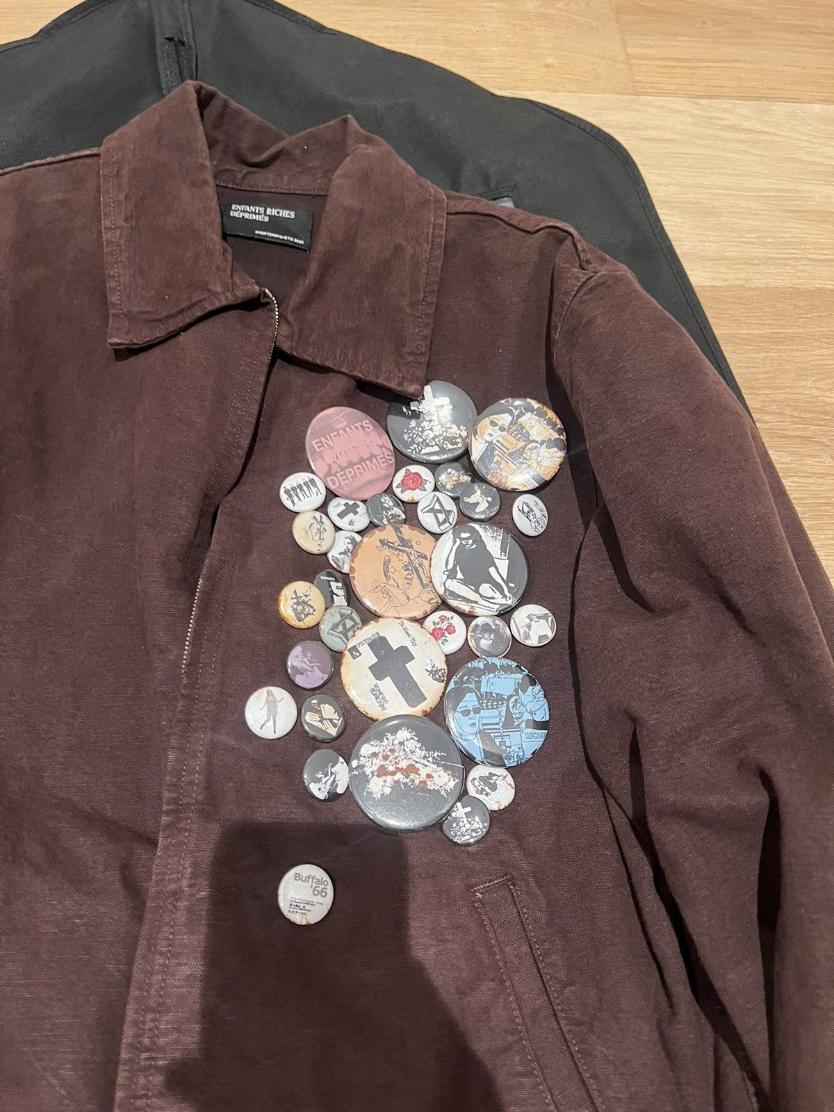 Enfants Riches Deprimes Flooded pin canvas assemblage work jacket Size US L / EU 52-54 / 3 - 3 Thumbnail