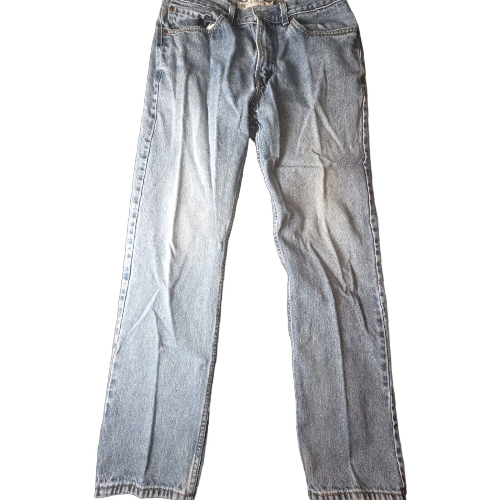 Levi's VINTAGE Levi's 505 Jeans Men 32x32 Blue Denim Straight 5-Pocket Distressed Look Mens Jeans Blue Regular Fit Size US 32 / EU 48 - 1 Thumbnail