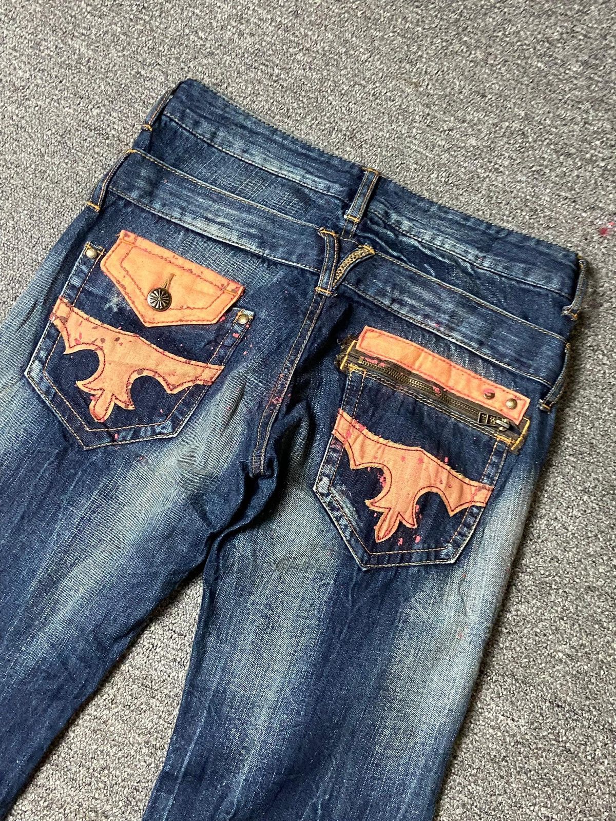 Japanese Brand Japanese Brand Distressed Denim Flare Jeans (143) Size US 30 / EU 46 - 3 Thumbnail
