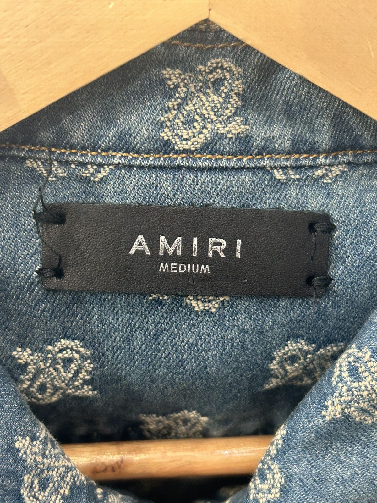 Amiri Amiri bandana jacquard denim jacket Size US M / EU 48-50 / 2 - 4 Thumbnail