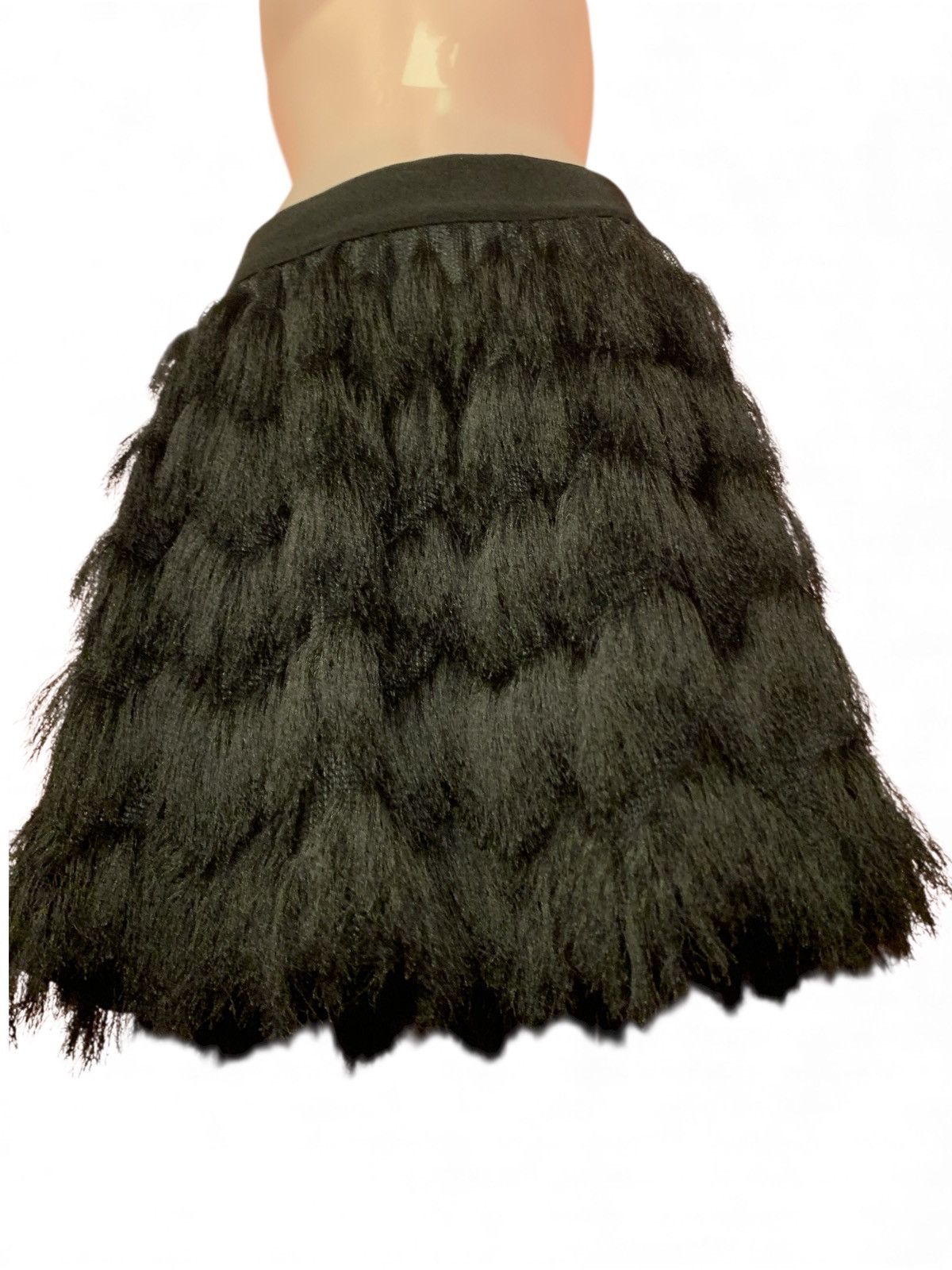 Banana Republic Black Fringe Skirt Size 27" / US 4 / IT 40 - 1 Thumbnail