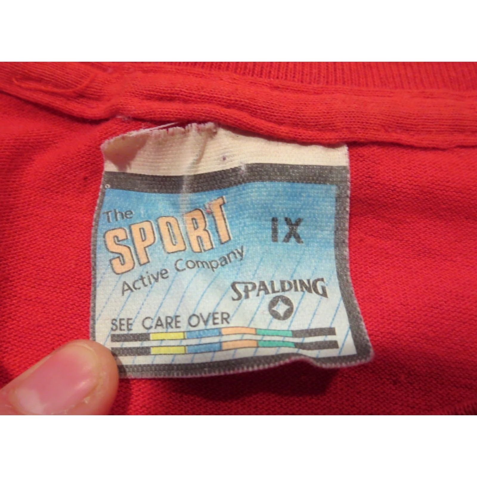 Spalding VINTAGE SPALDING MAXIMUM FORCE T-Shirt XL Red Men Short Sleeve Crew Neck 80s 90s Cartoon Sneakers Single Stitch Size US XL / EU 56 / 4 - 7 Thumbnail