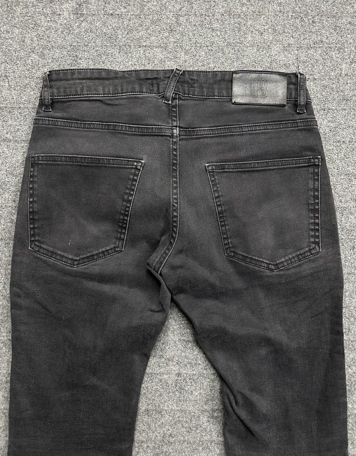Pierre Balmain Pierre Balmain - Men’s Moto Biker - Washed Black Denim Jeans Size US 32 / EU 48 - 6 Thumbnail