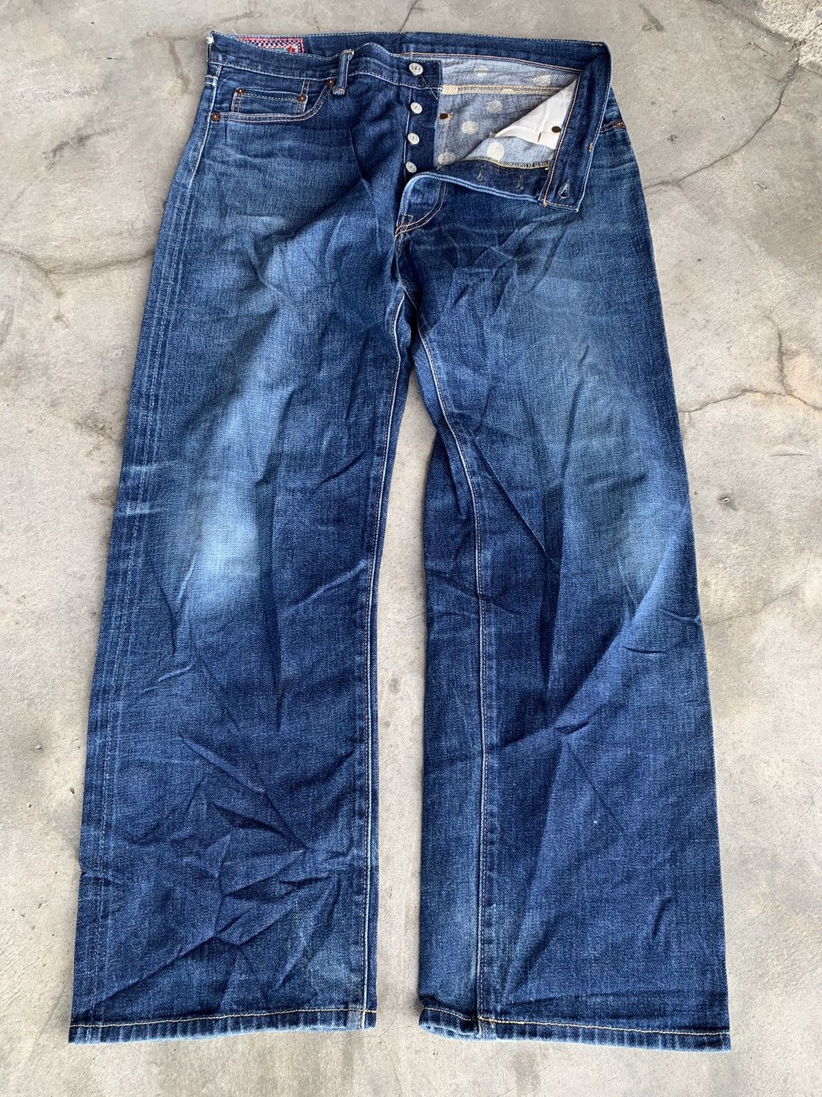 Wacko Maria Wacko Maria Guilty Parties Polka Dot Selvedge Denim Jeans. Size US 35 - 3 Thumbnail