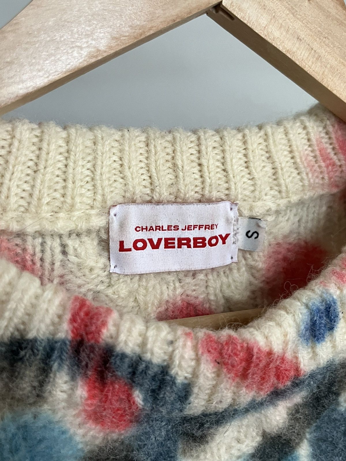 Charles Jeffrey LOVERBOY Charles Jeffrey Loverboy AW18 sprayed cable knit sweater Size US S / EU 44-46 / 1 - 3 Thumbnail