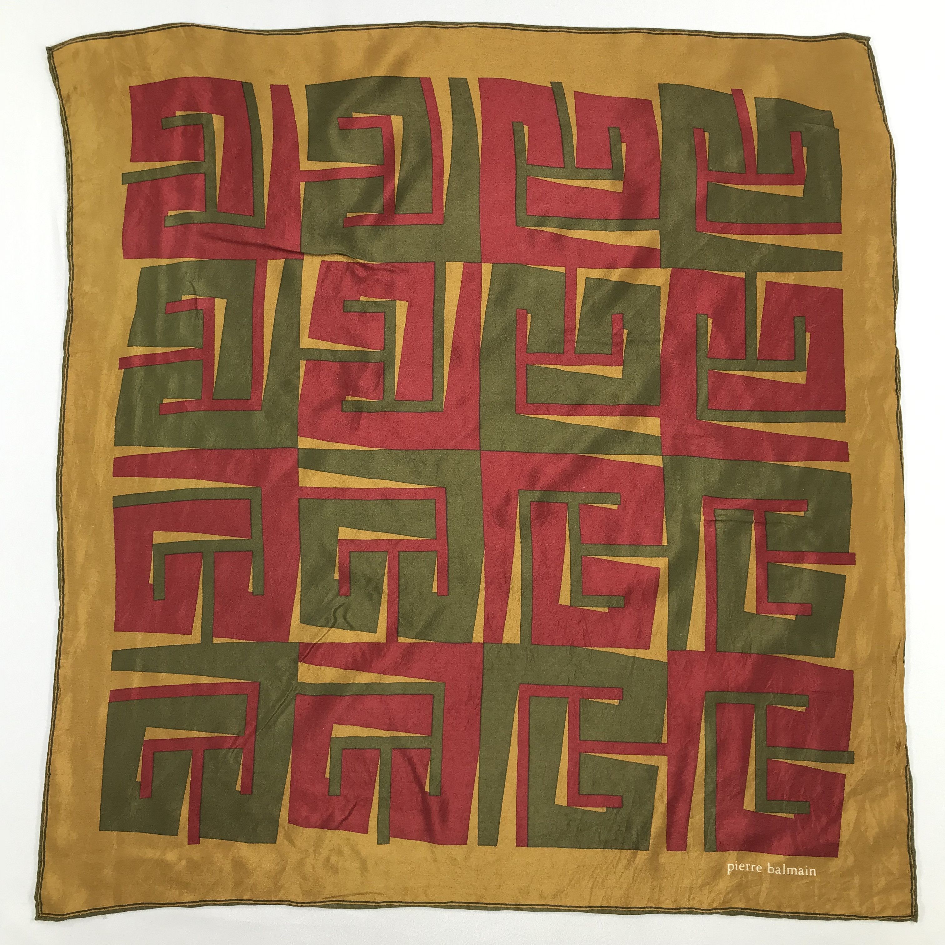 Pierre Balmain × Vintage Pierre Balmain Bandana / Handkerchief / Neckerchief - S2214 Size ONE SIZE - 1 Thumbnail