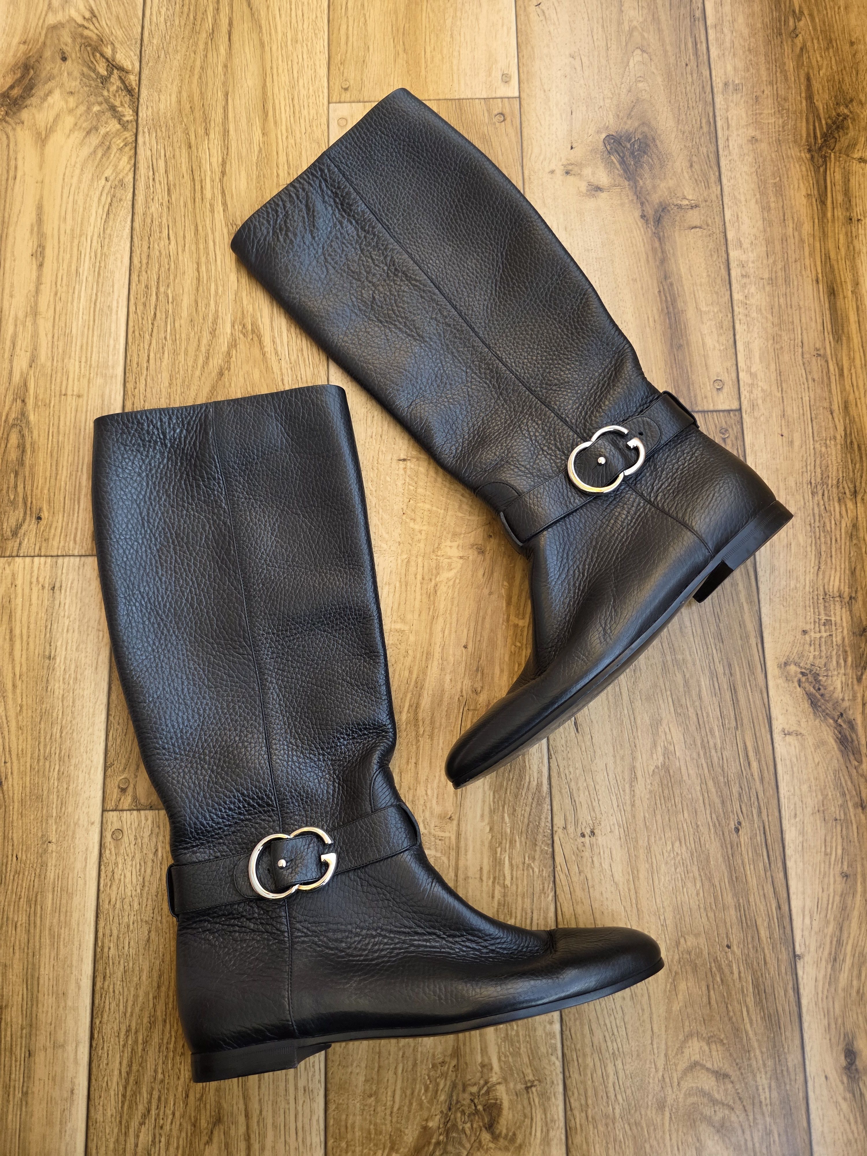 Gucci Gucci Leather Interlocking Double G Boots Size US 9 / IT 39 - 12 Thumbnail