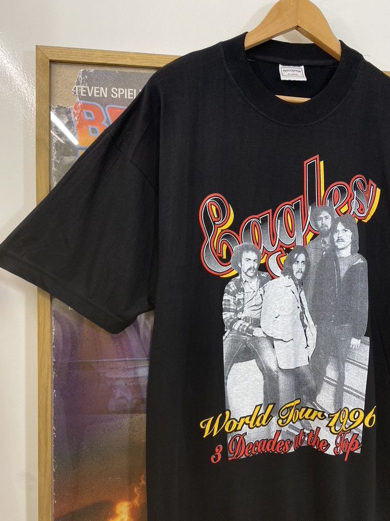 Vintage 1996 Vintage Eagles Band Decades At The Top World Tour Tee Size US XL / EU 56 / 4 - 4 Thumbnail