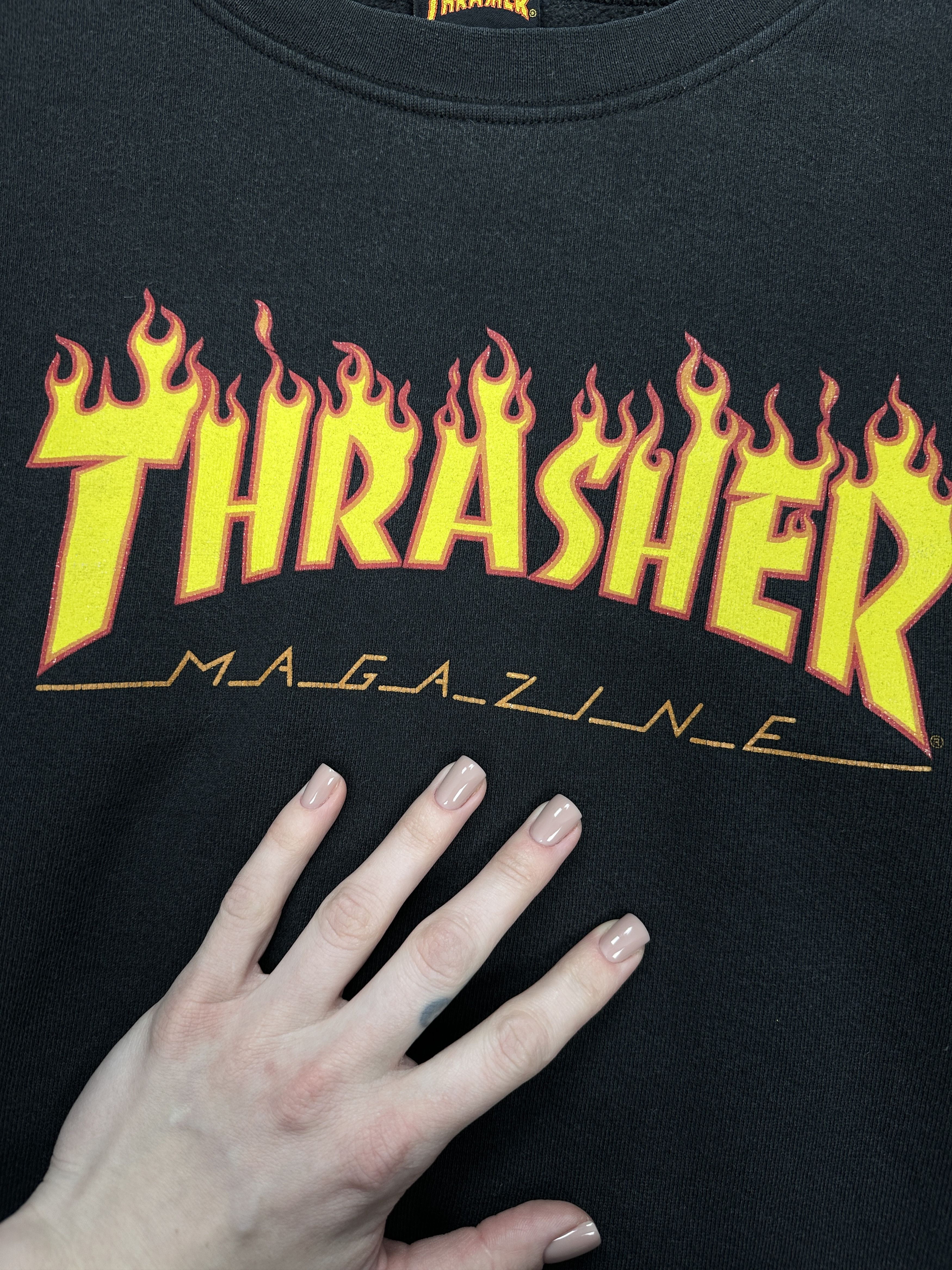 Thrasher × Vintage Thrasher Vintage Mens Crew Neck Sweatshirt Size US XL / EU 56 / 4 - 3 Thumbnail