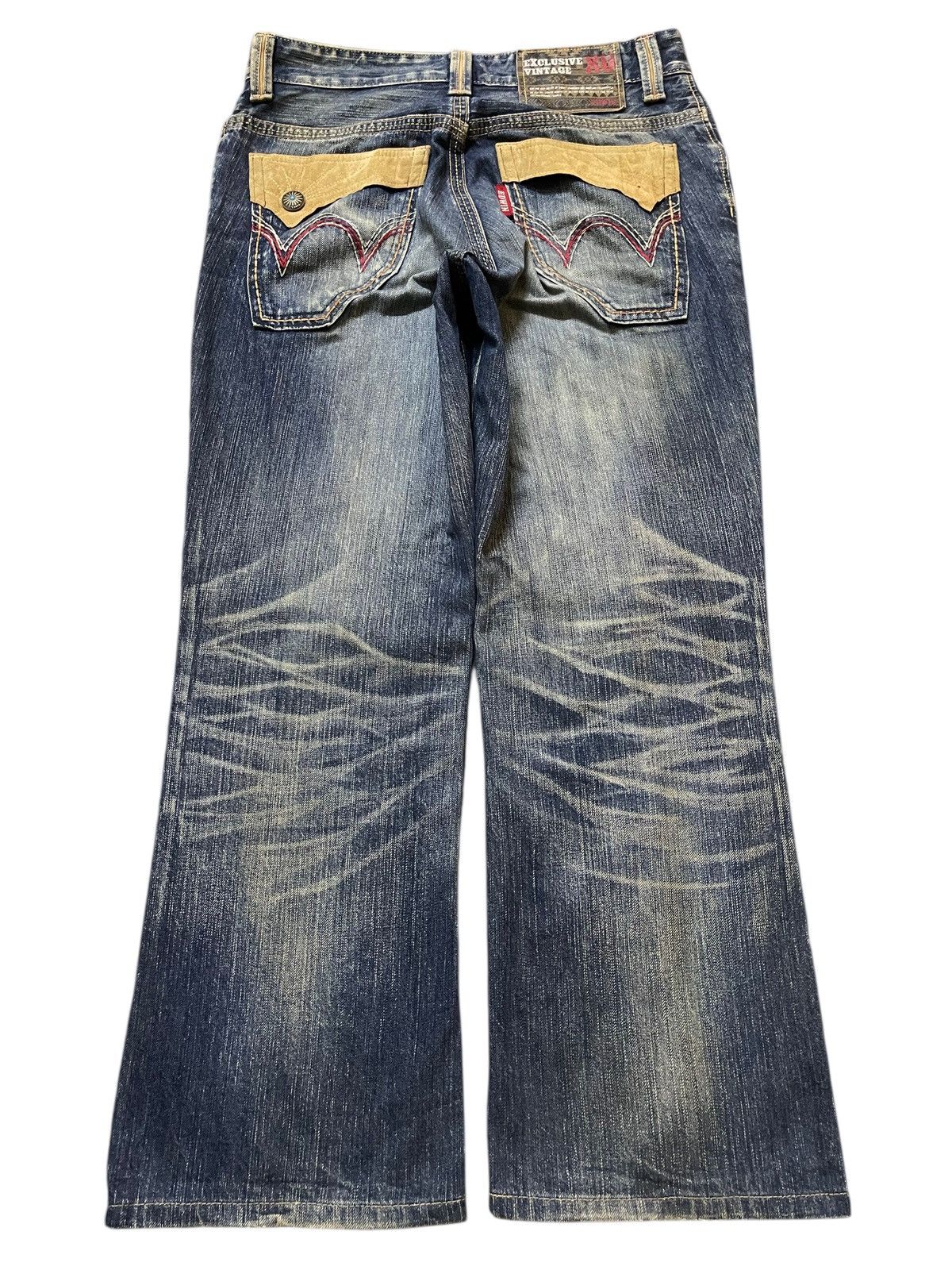 Edwin Edwin XV Exclusive Vintage Mud Wash Clawmark Wide Leg Jeans Size US 32 / EU 48 - 2 Thumbnail