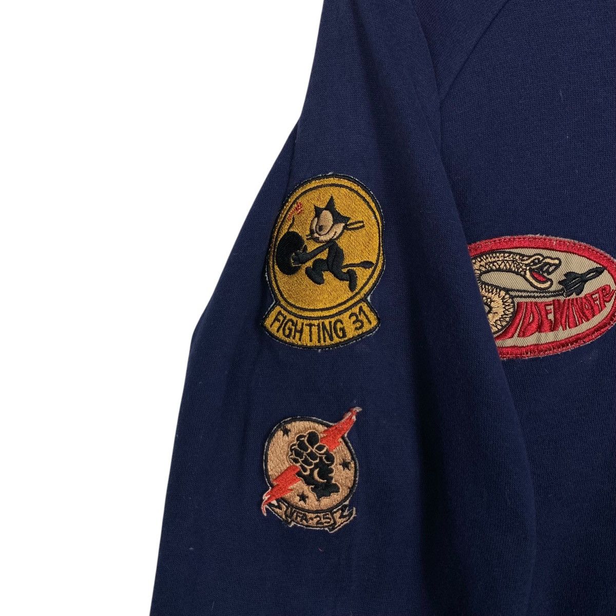 Replay REPLAY Sweatshirt Air Force Patches Sidewinder #1580-C71 Size US M / EU 48-50 / 2 - 12 Thumbnail