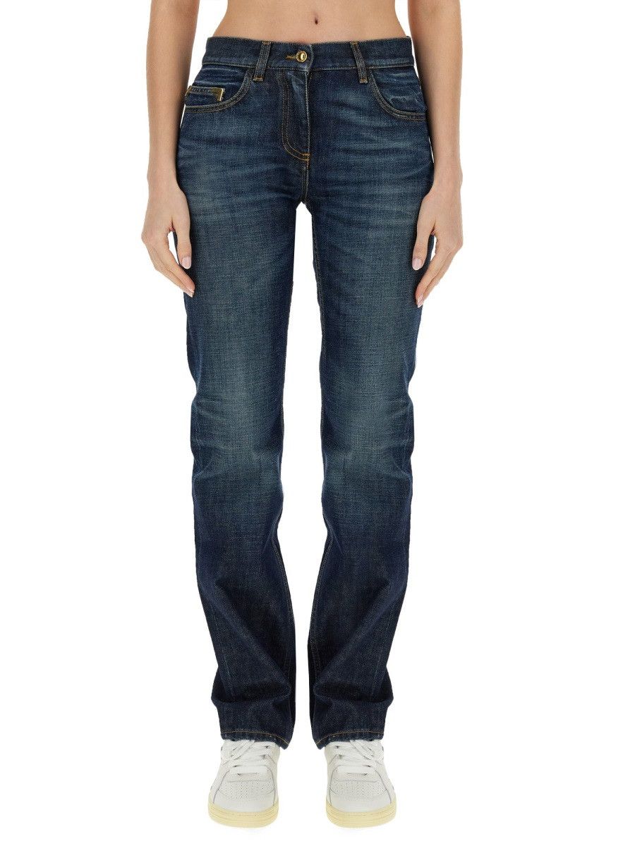 Palm Angels PALM ANGELS STRAIGHT LEG JEANS - BLUE (JEANS 26) Size 26" / US 2 / IT 38 - 1 Thumbnail