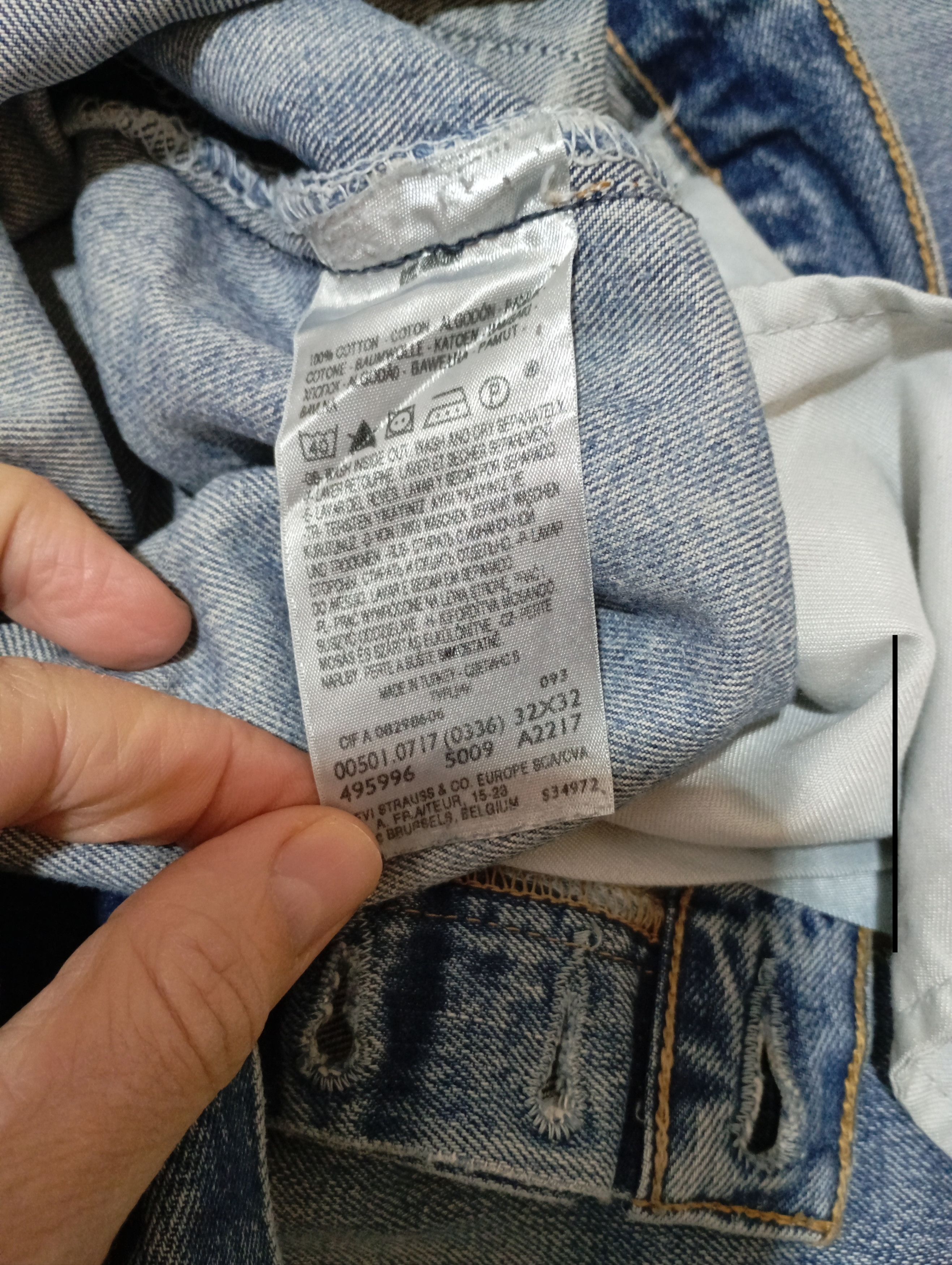 Levi's Vintage Levis 501 Bleu Wash Distressed Jeans Size US 32 / EU 48 - 10 Thumbnail