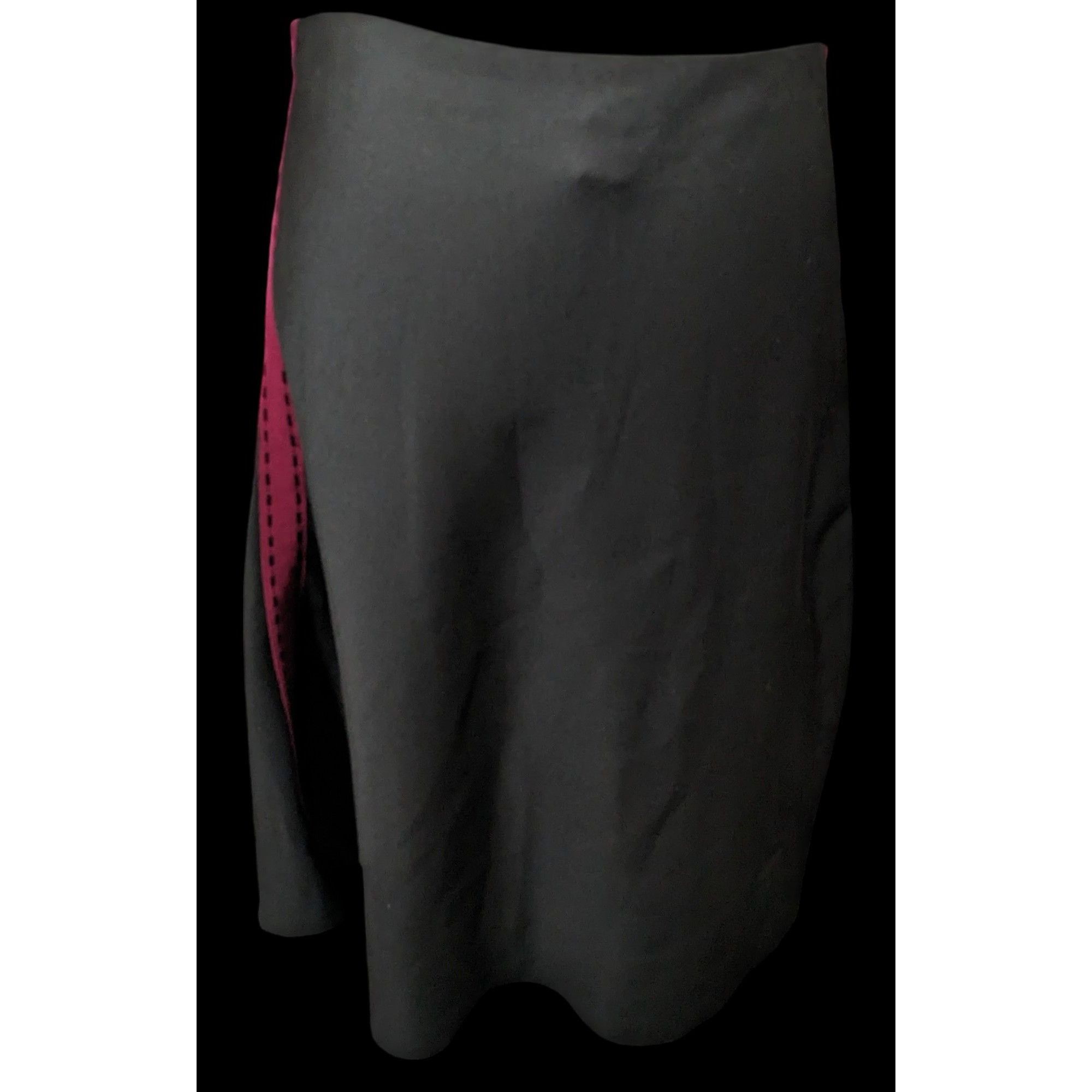 Other Gothic Burgundy Accent Stripe Midi Skirt by Pianura Studio R Size 30" / US 8 / IT 44 - 1 Thumbnail