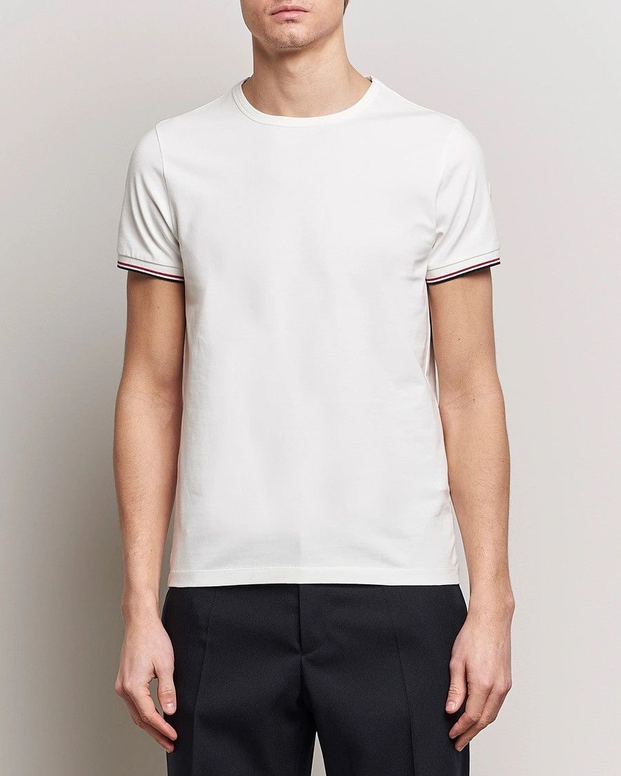 Moncler Moncler Maglia T-Shirt White Small Logo Slim Fit Size US L / EU 52-54 / 3 - 3 Thumbnail
