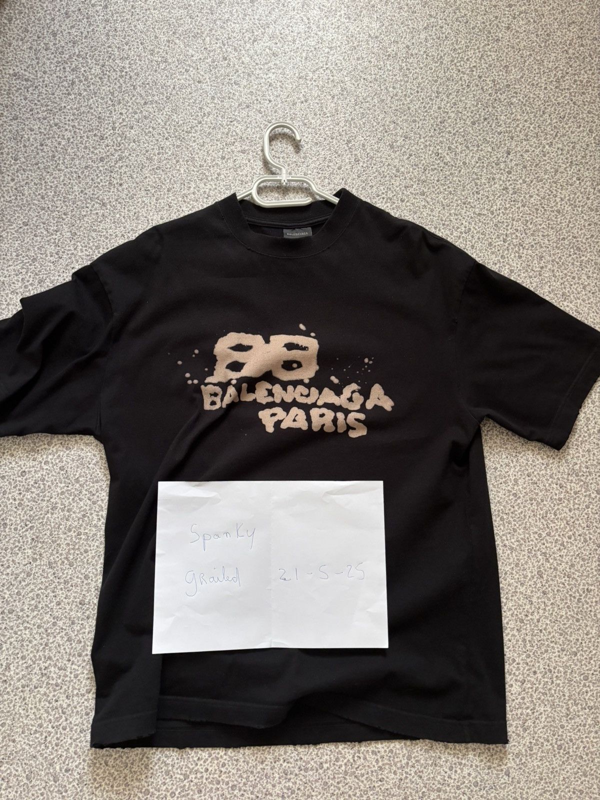 Balenciaga Balenciaga Hand drawn logo tshirt Size US S / EU 44-46 / 1 - 3 Thumbnail