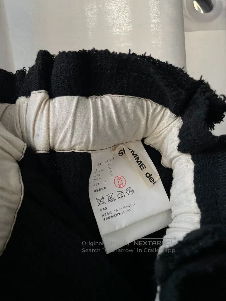 Comme Des Garcons size S Black ladies ribbed half skirt