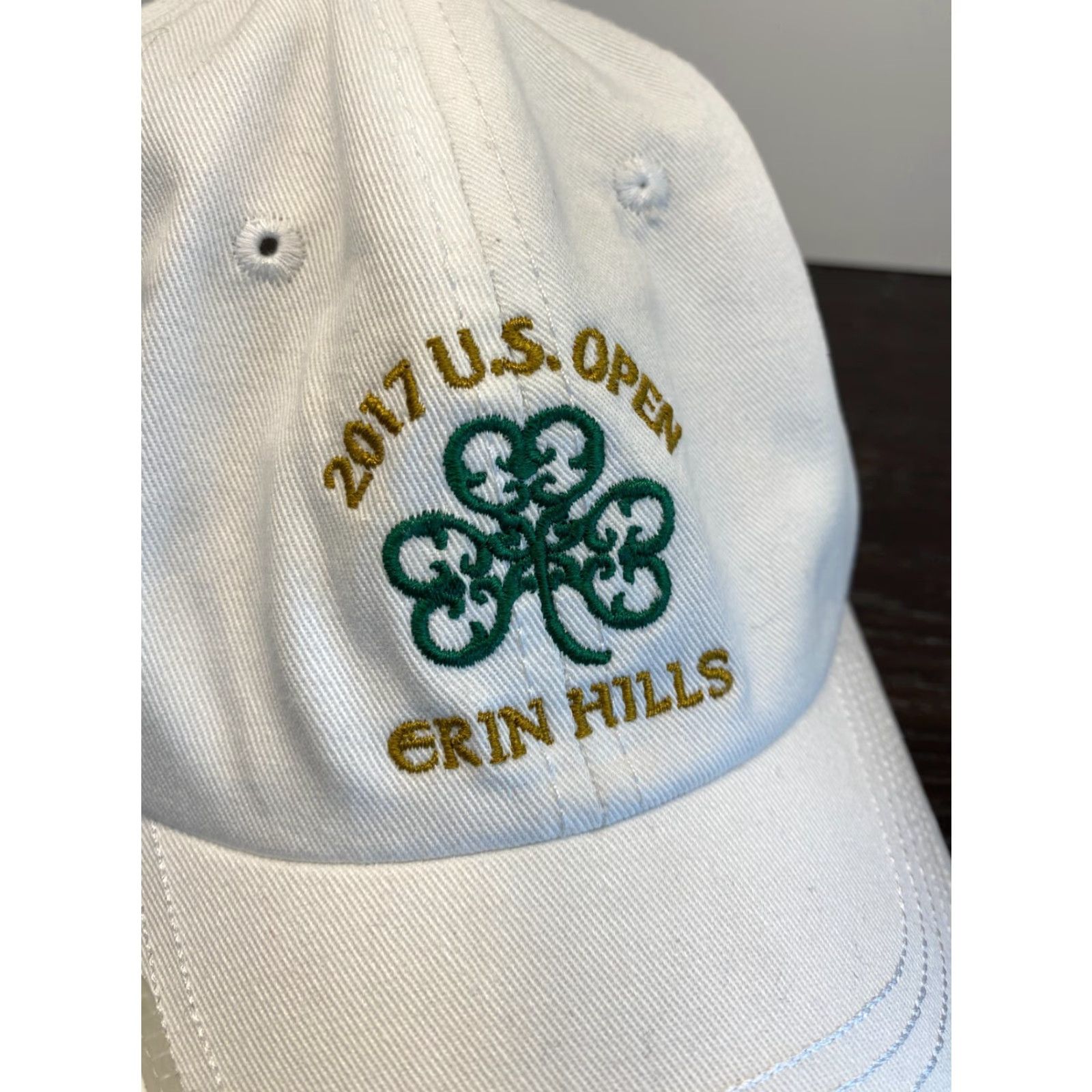 Vintage VINTAGE USGA US Open Golf Hat Baseball Cap Adult One Size White Strapback 2017 Erin Hills Sports Size ONE SIZE - 2 Thumbnail