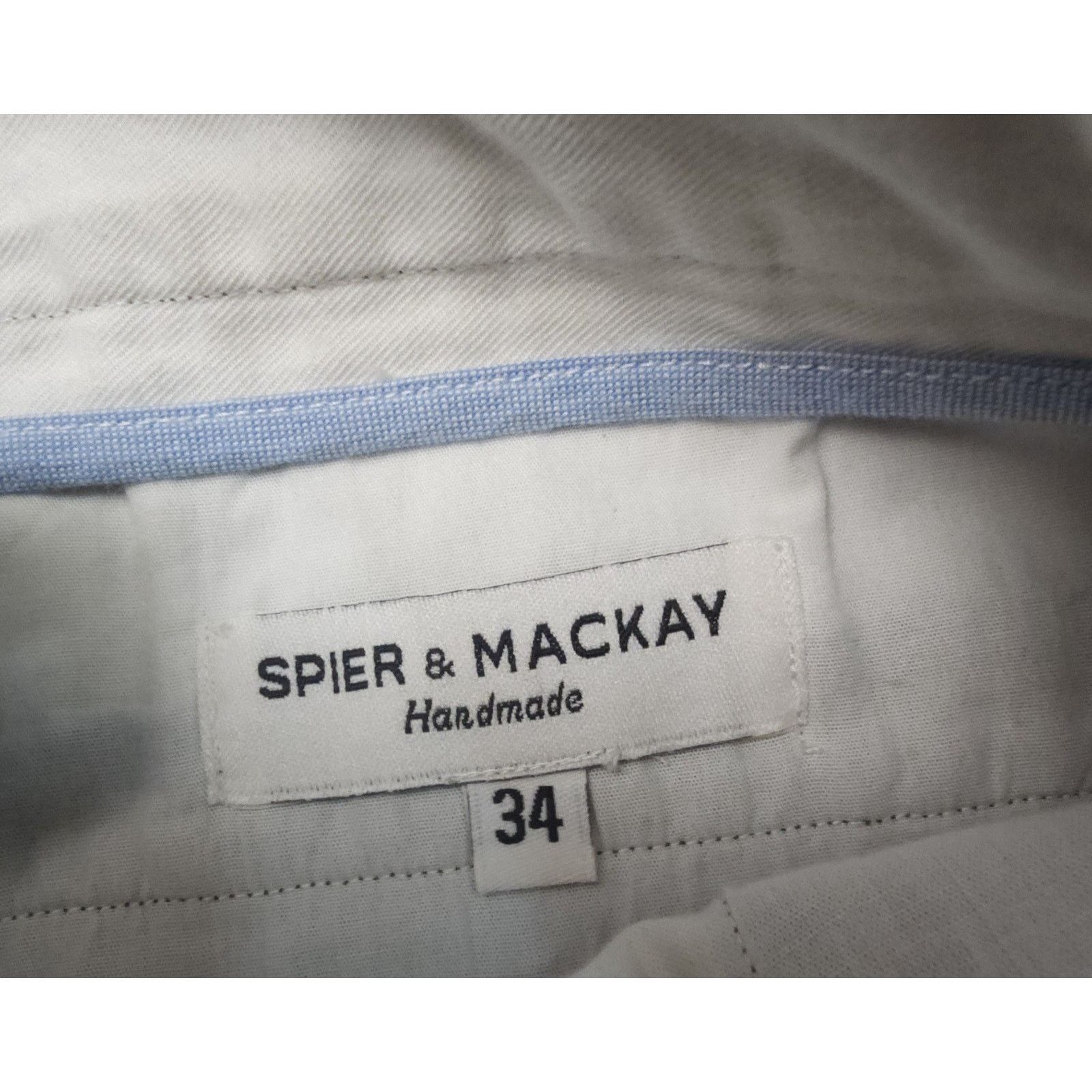 Spier & Mackay Spier & Mackay Contemporary Men’s Green Handmade 9” Cotton Size US 34 / EU 50 - 4 Thumbnail