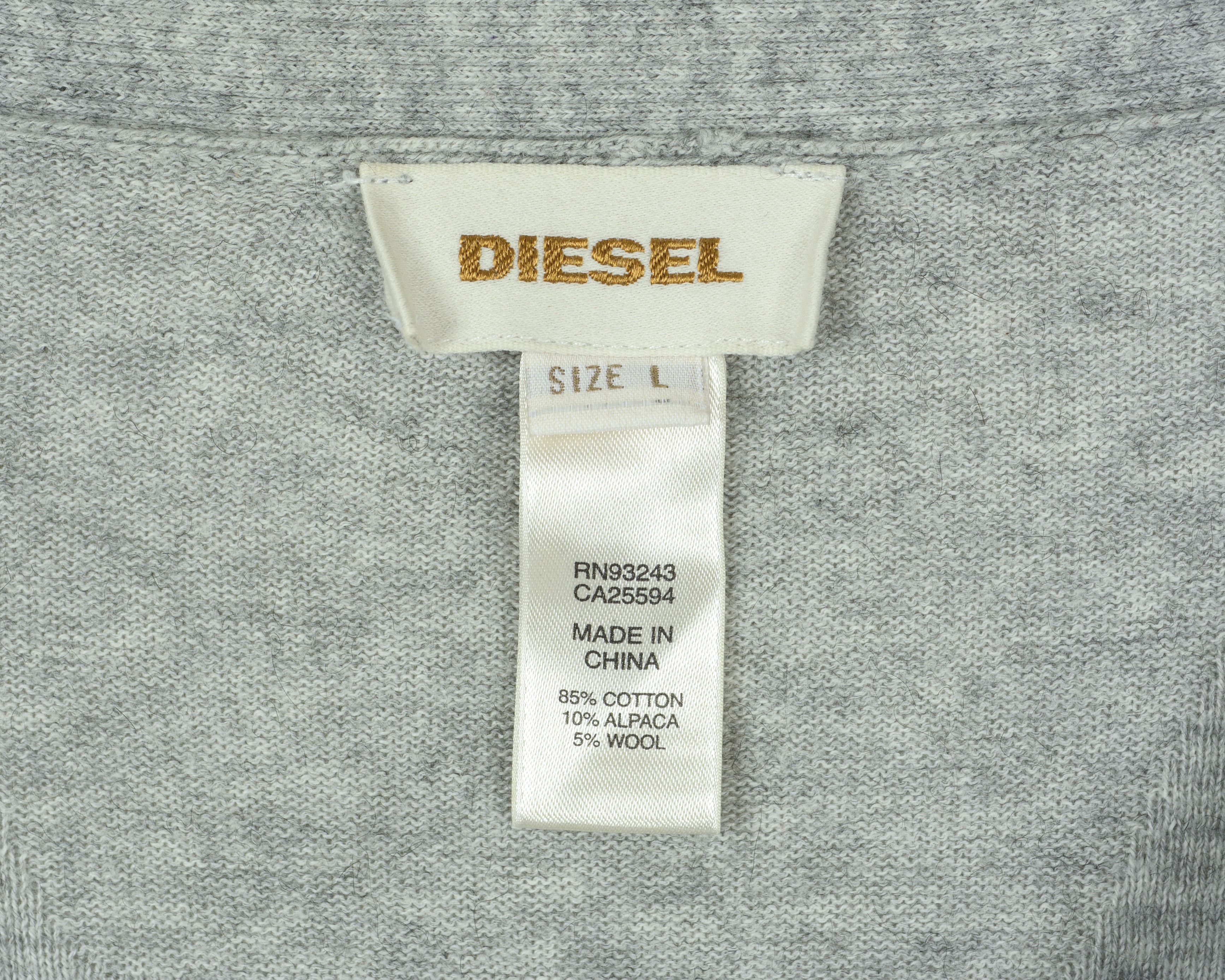Diesel Alpaca Wool Cardigan Jumper Button Up Knit Sweater Jacket Size US L / EU 52-54 / 3 - 4 Thumbnail