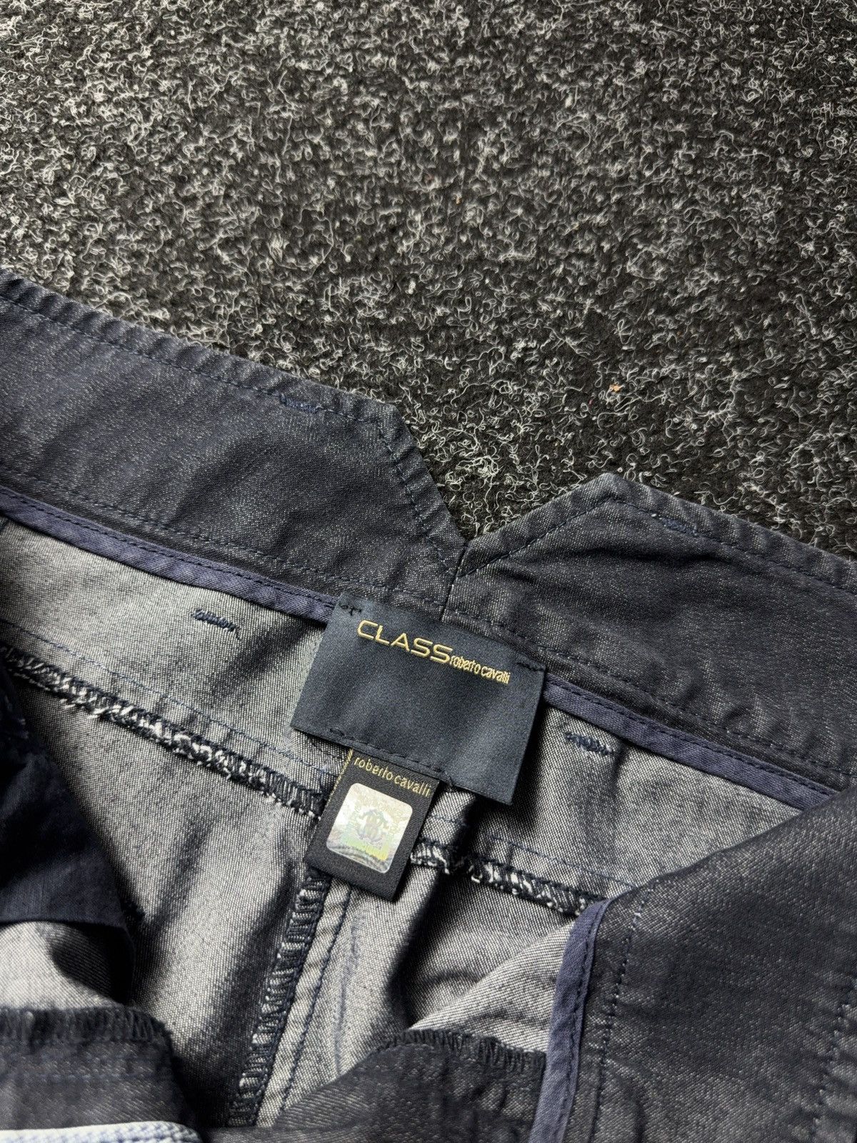 Roberto Cavalli Class Roberto Cavalli Distressed Slim Fit Cotton Pants Size 28" / US 6 / IT 42 - 11 Thumbnail