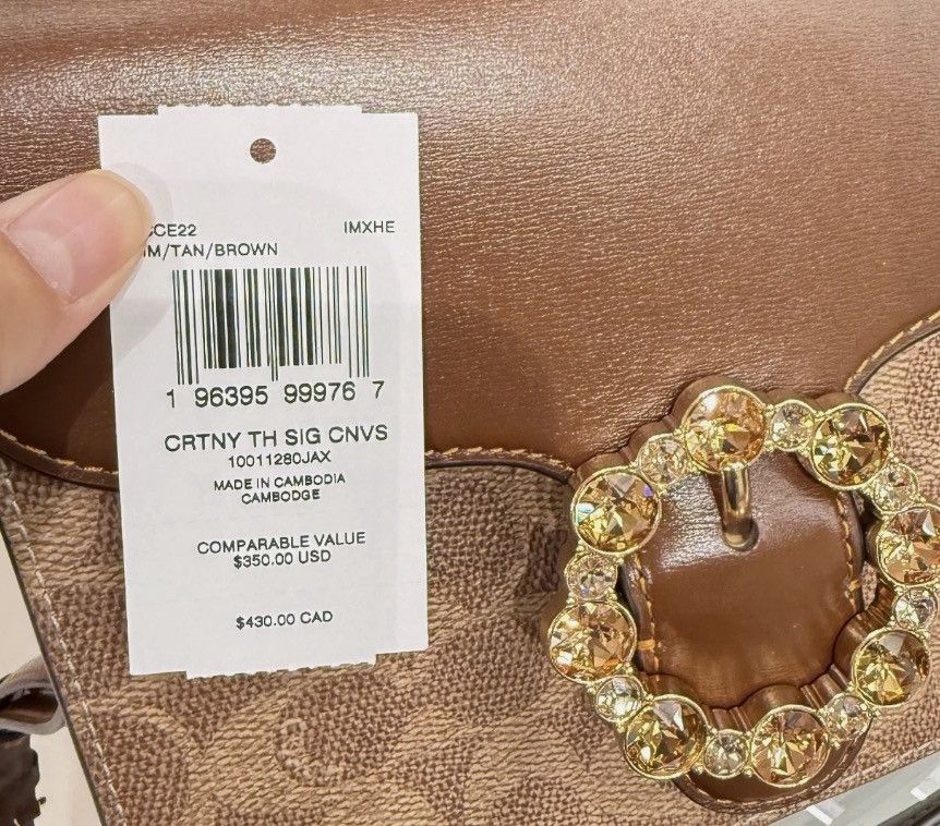 Coach Courtney Top Handle Bag In Signature Canvas CCE22 Size ONE SIZE - 5 Thumbnail